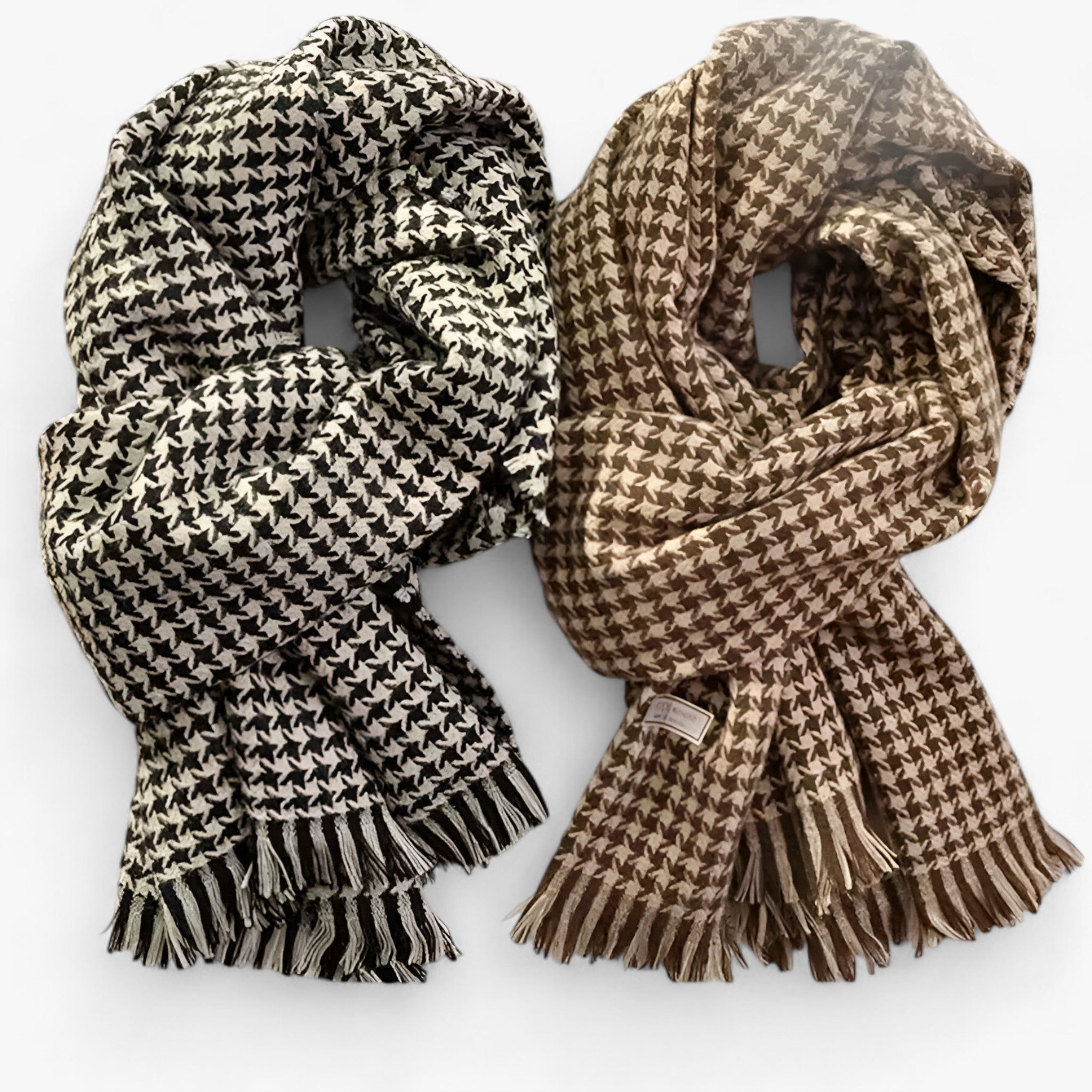 Noa | Sort-Hvid Ruitet Tørklæde – Klassisk, Varmt & Stilet - - winter - {{ product_tags }