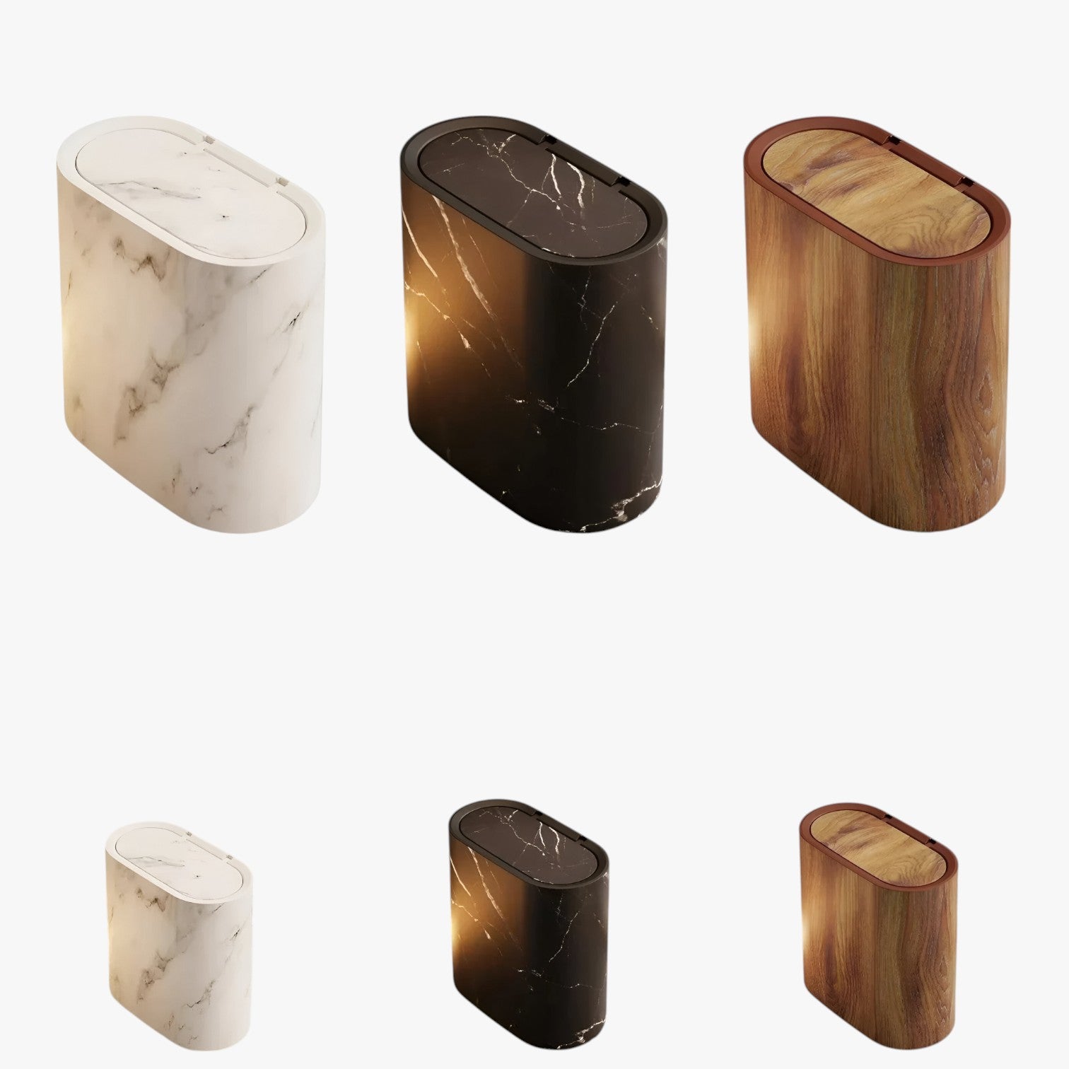 Skyla | Nordisk Marmor Affaldsspand – Stilfuld, Smal & Uden Lugt - - house & garden - {{ product_tags }