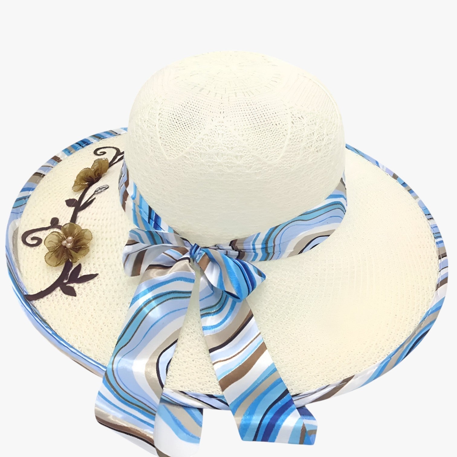 Nadia | Sommerhat med stor skygge – Moderigtig, sammenfoldelig og UV-beskyttende - - women's fashion - {{ product_tags }