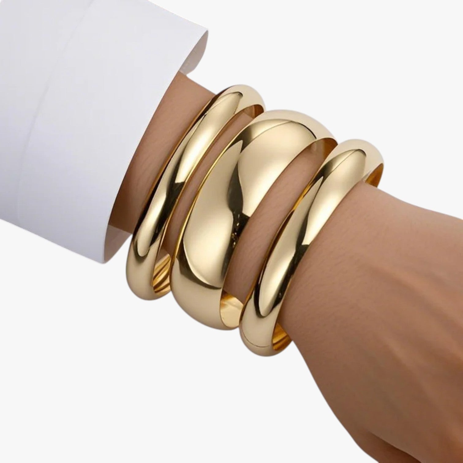 Lauren | Fedt guldarmbåndssæt til kvinder - oro - Lauren | Fedt guldarmbåndssæt til kvinder - €25 - {{ product_tags }