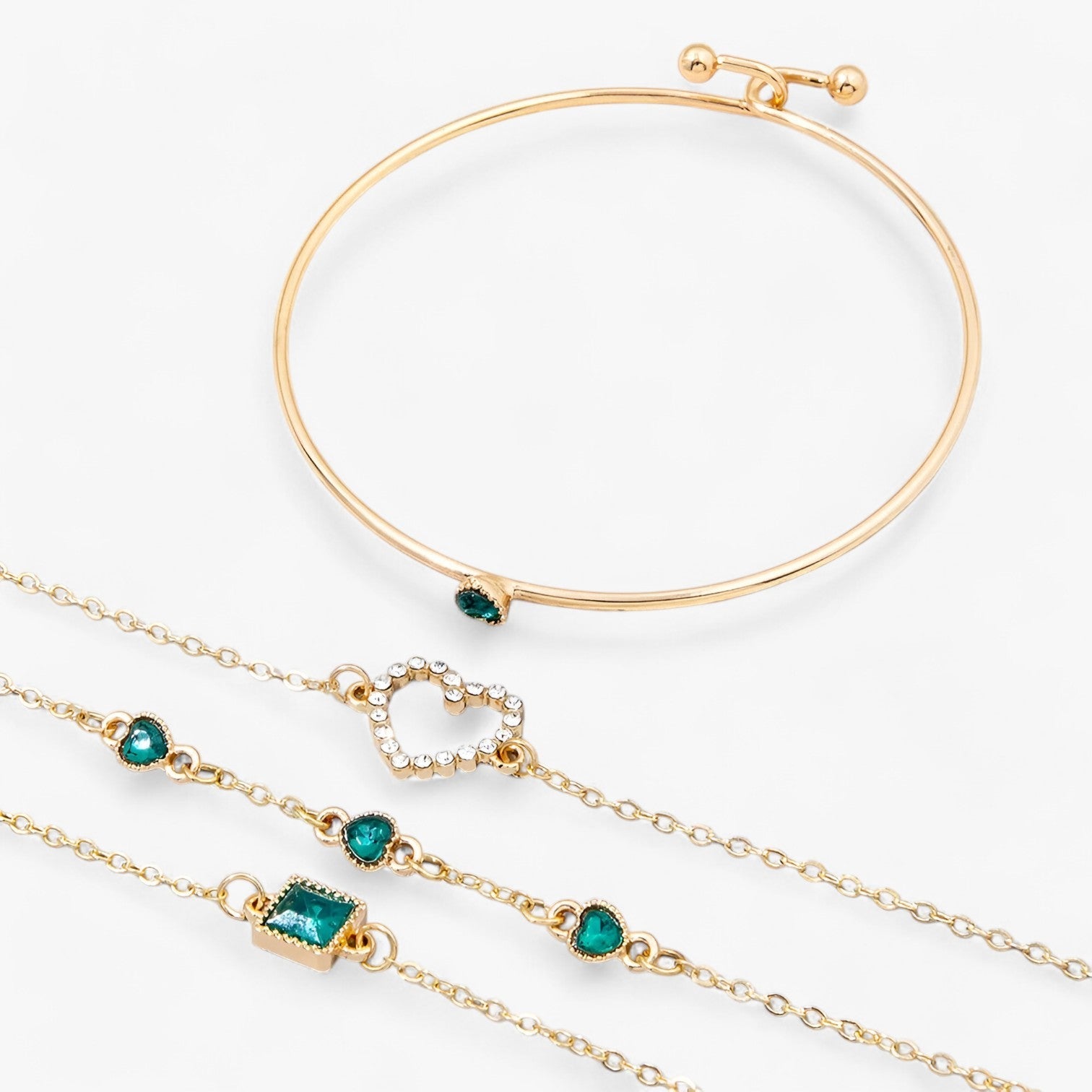 Celeste | Elegante smykker i smaragd med raffinerede charms - - women's fashion - {{ product_tags }