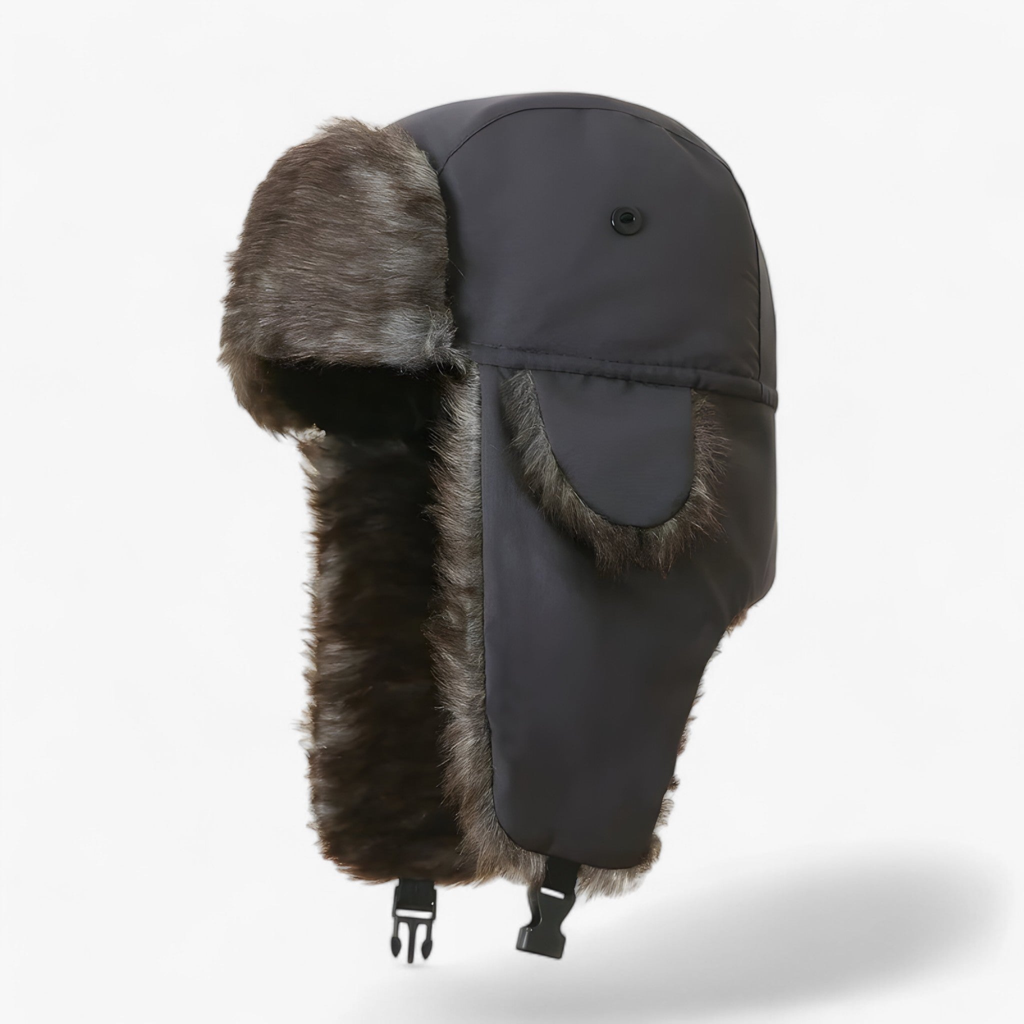 Luces | Varm Russisk Vinterhat - Beskytter Mod Kulde & Vind - Grå Én størrelse - Luces | Varm Russisk Vinterhat - Beskytter Mod Kulde & Vind - €25 - {{ product_tags }