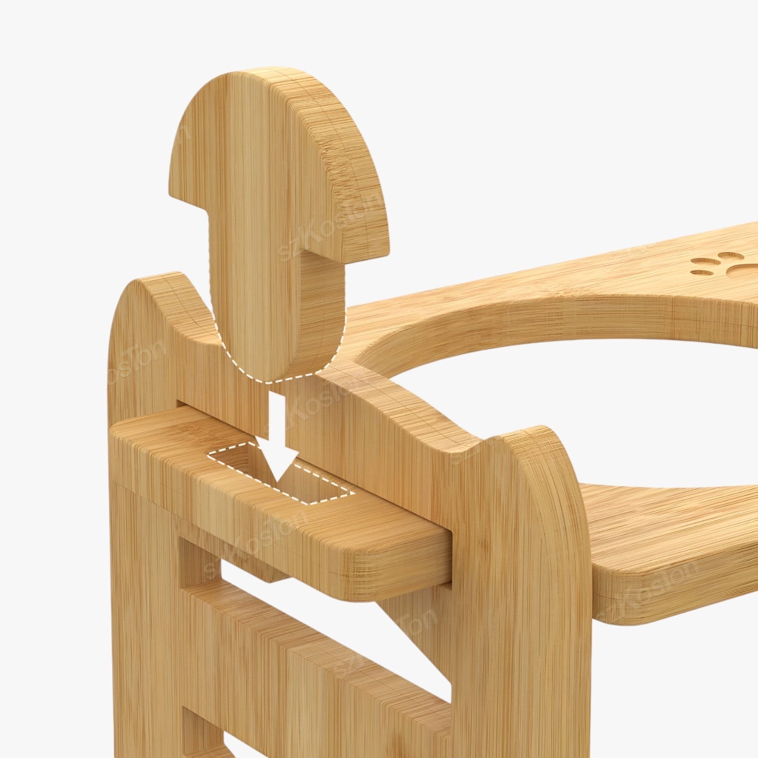 Boba | Justerbar Bamboo Hundeskål Ergonomisk & Sammenfoldelig - - other - {{ product_tags }