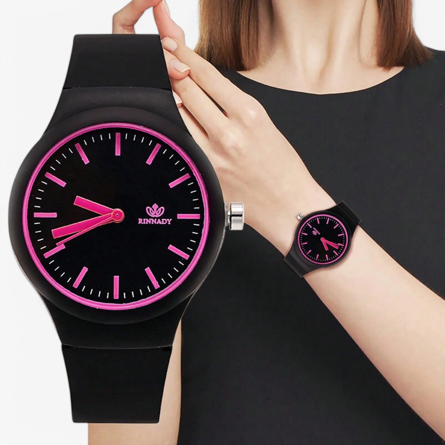 Maxence | Stilet og komfortabelt silikone dameur - - watches - {{ product_tags }