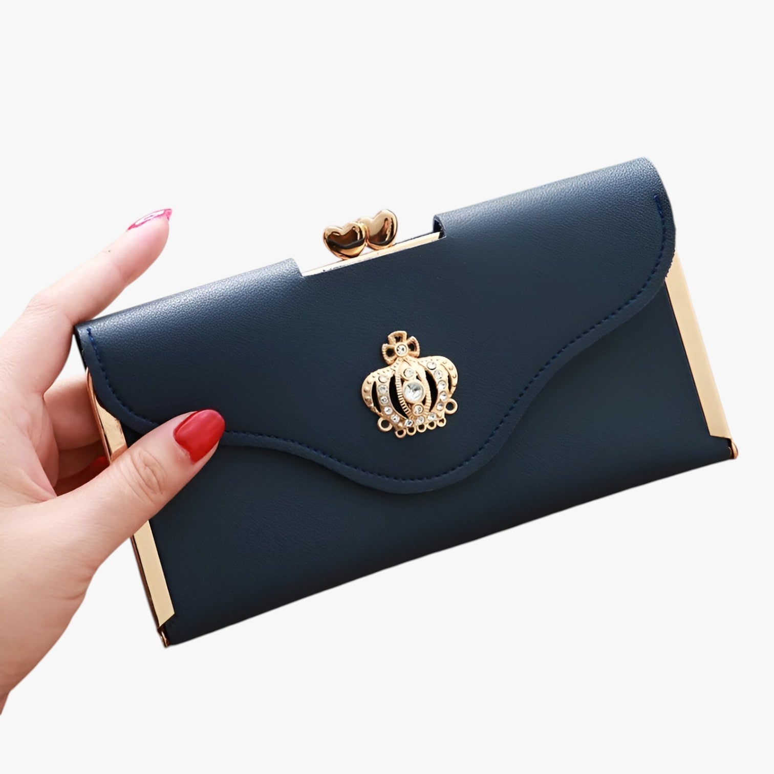 Sheryl | Luxe damespung - Stilrent design, rummelig indretning - Blå - bags - {{ product_tags }