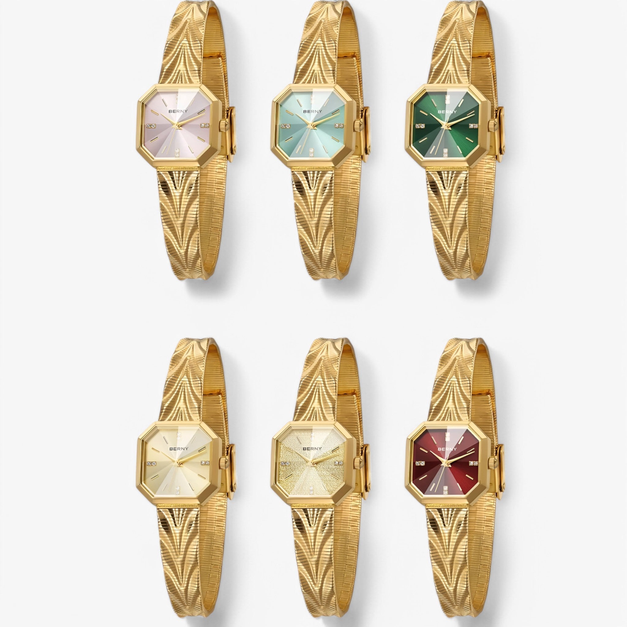 Elisa | Luksus ottekantet guldur - - watches - {{ product_tags }