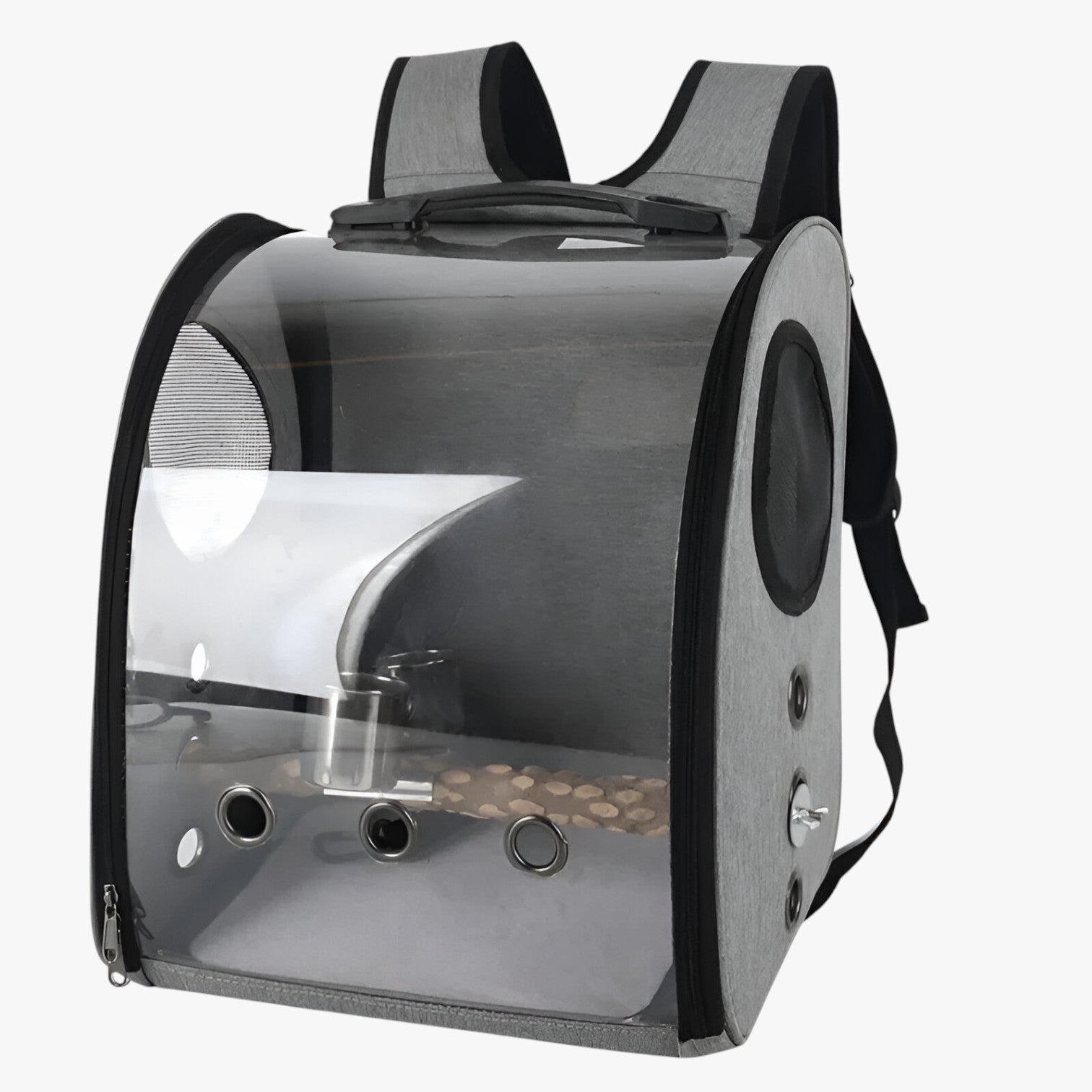 Agastya | Rummelig fuglebure – Komfortabel rejse for din fugl - Grå Sæt - house & garden - {{ product_tags }