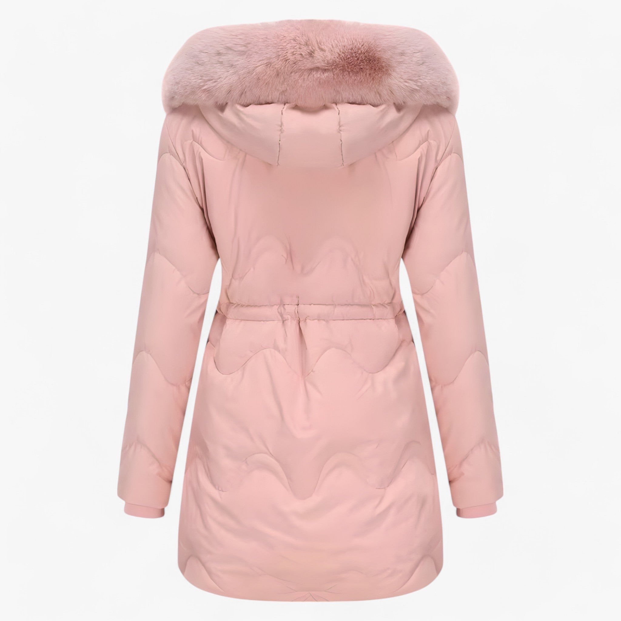 Aira | Vinterdunjakke - med hætte og tyk pels for maksimal varme - Lyserød - winter - {{ product_tags }