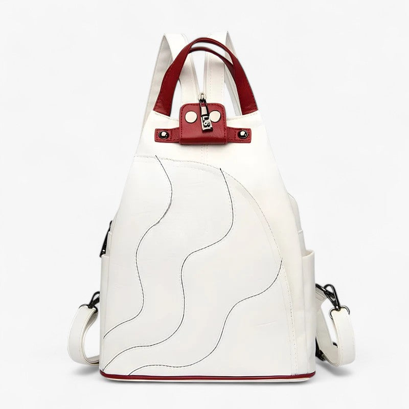 Aubree | Stilfuld læder rygsæk - Rummelig, sikker og perfekt til rejser - - bags - {{ product_tags }