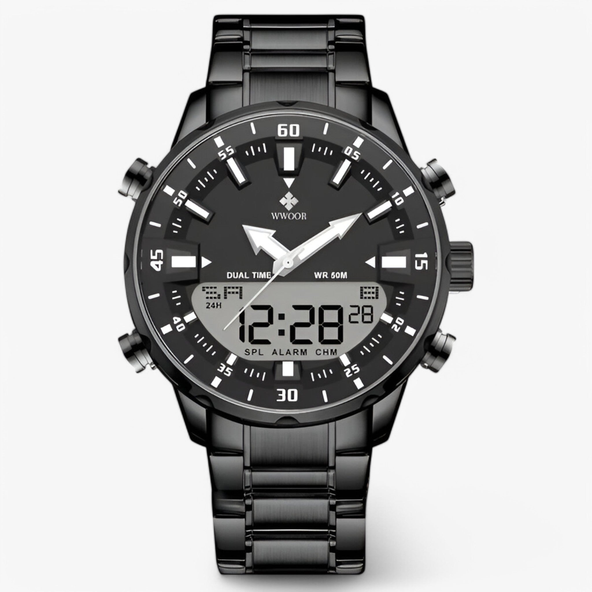 Dario | Militær sportsur i rustfrit stål - Sort sort - watches - {{ product_tags }