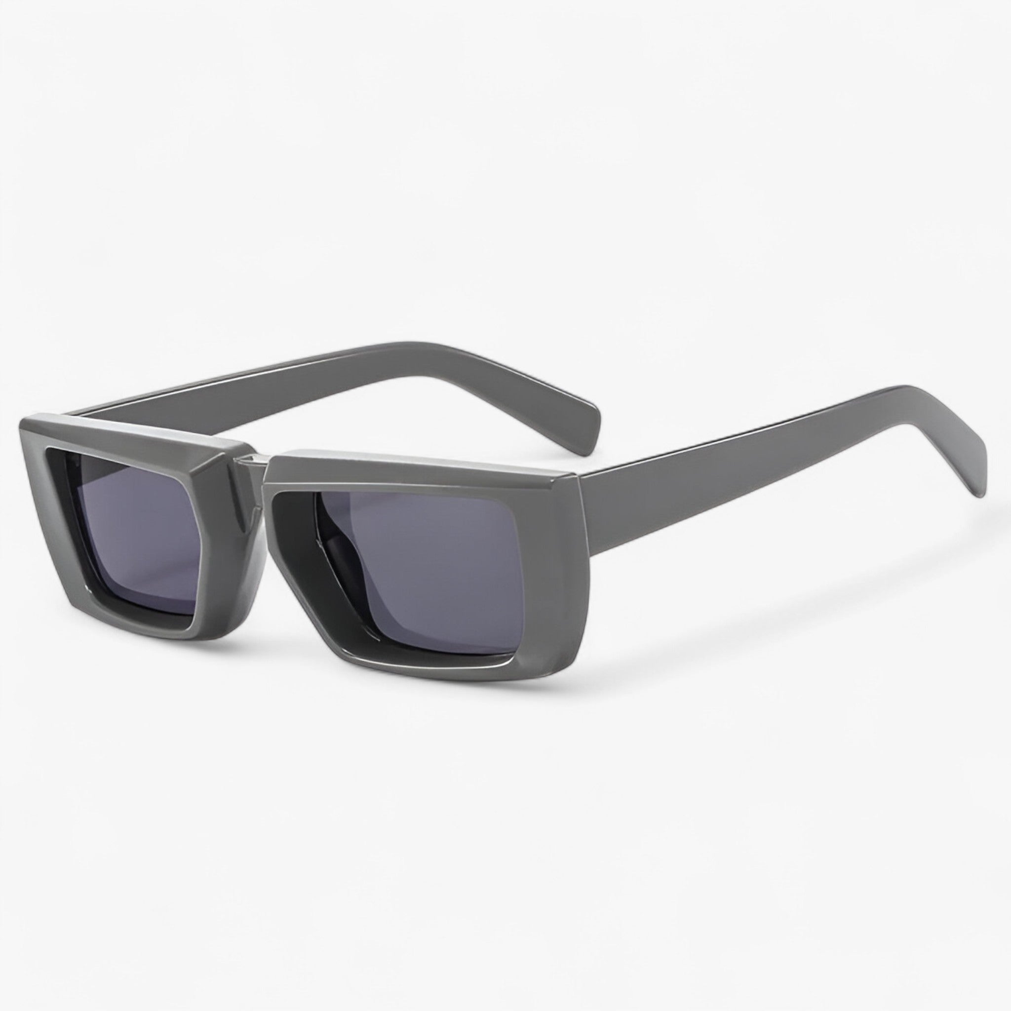 Luca | Y2K Designer Solbrille med Firkantet Stel Unisex - GRÅ Som vist i billedet - men's fashion - {{ product_tags }