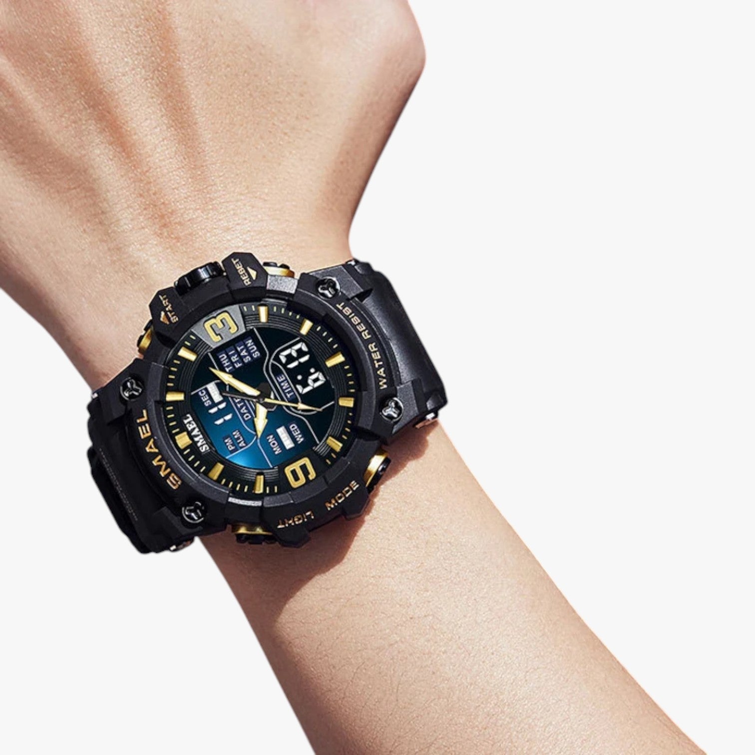 Janos | Sportur – LED-display, vandtæt og dobbelt tidsvisning - - watches - {{ product_tags }