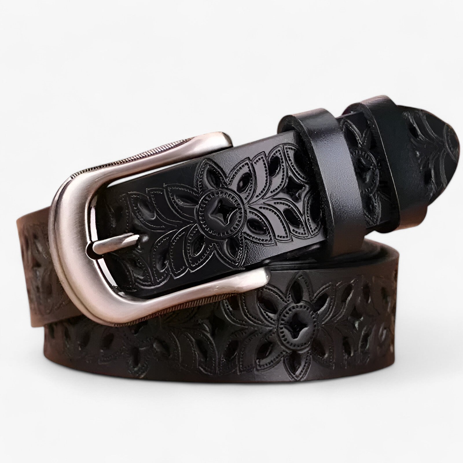 Janice | Nyt læderbælte - Elegant og slidstærkt i læder - Sort 115CM - women's fashion - {{ product_tags }