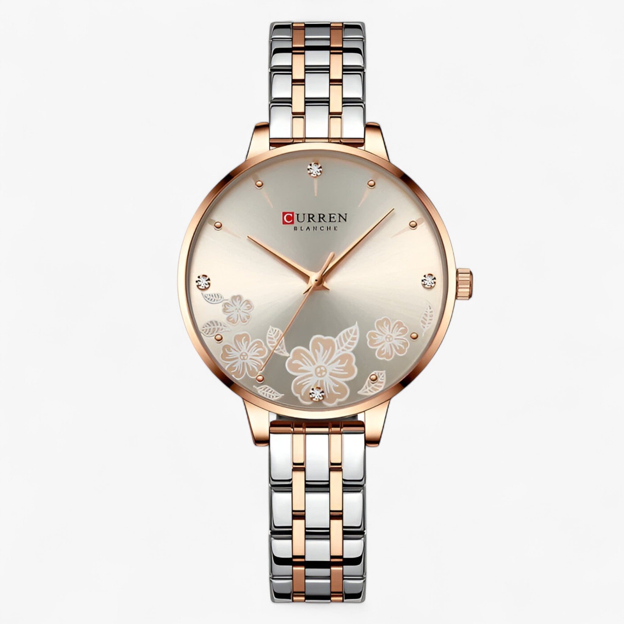 Imogen | Ultratyndt dameur i rustfrit stål med kvartsur - Kaki - watches - {{ product_tags }