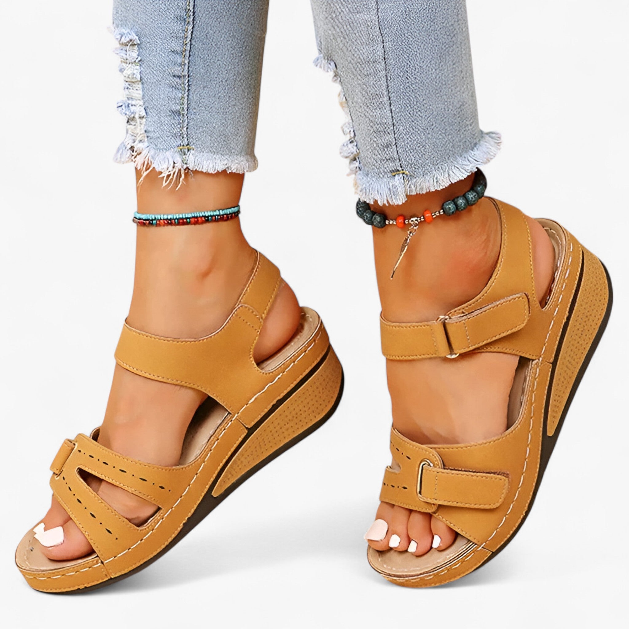 Dana - Ortopædiske sandaler - Sandaler til damer - Brun - Dana - Ortopædiske sandaler - Sandaler til damer- €25 - {{ product_tags }