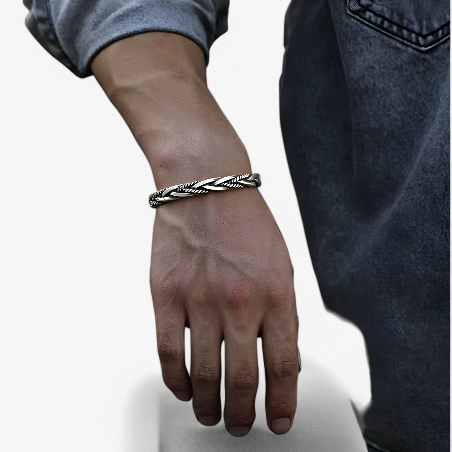 Leandro Sterling Sølv Armbånd - Cool, Tidløst og Håndlavet - - Bracelets - {{ product_tags }