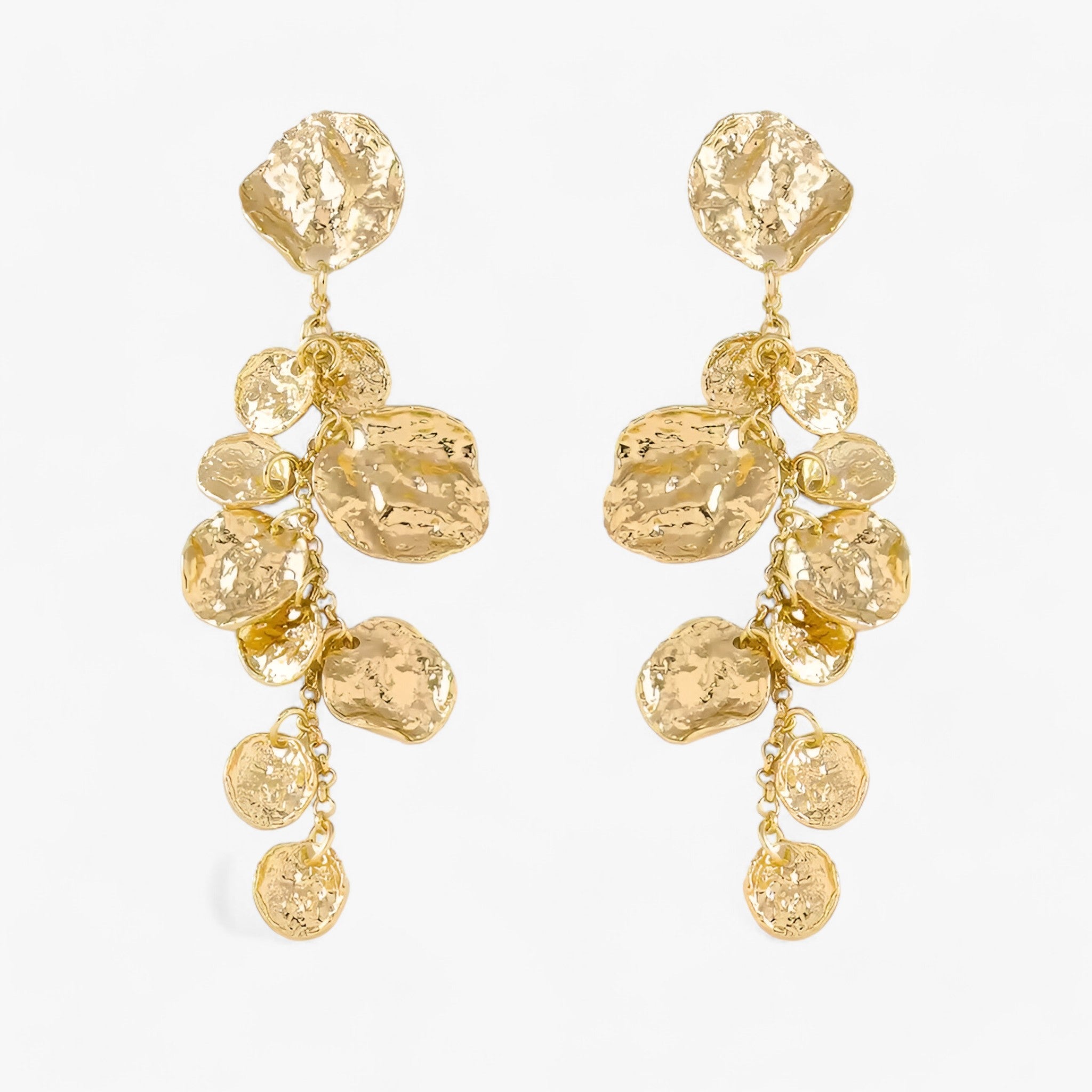 Zoë | Vintage Blomst Kwastøreringe – Elegant og Unik - Guld 4 - women's fashion - {{ product_tags }