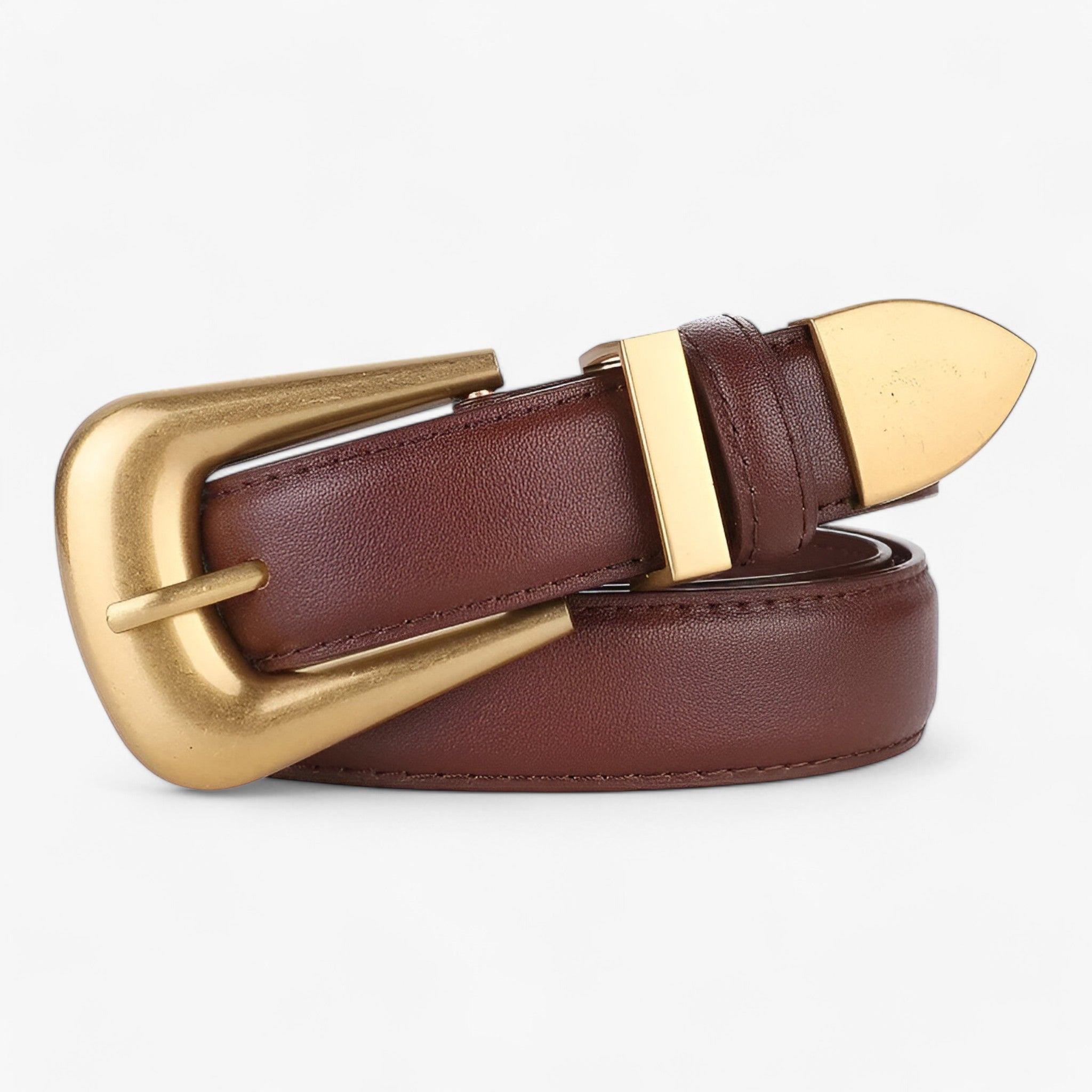 Sophia | Gesp bælte - Komfortabelt og trendy - Kaffe 100cm - women's fashion - {{ product_tags }