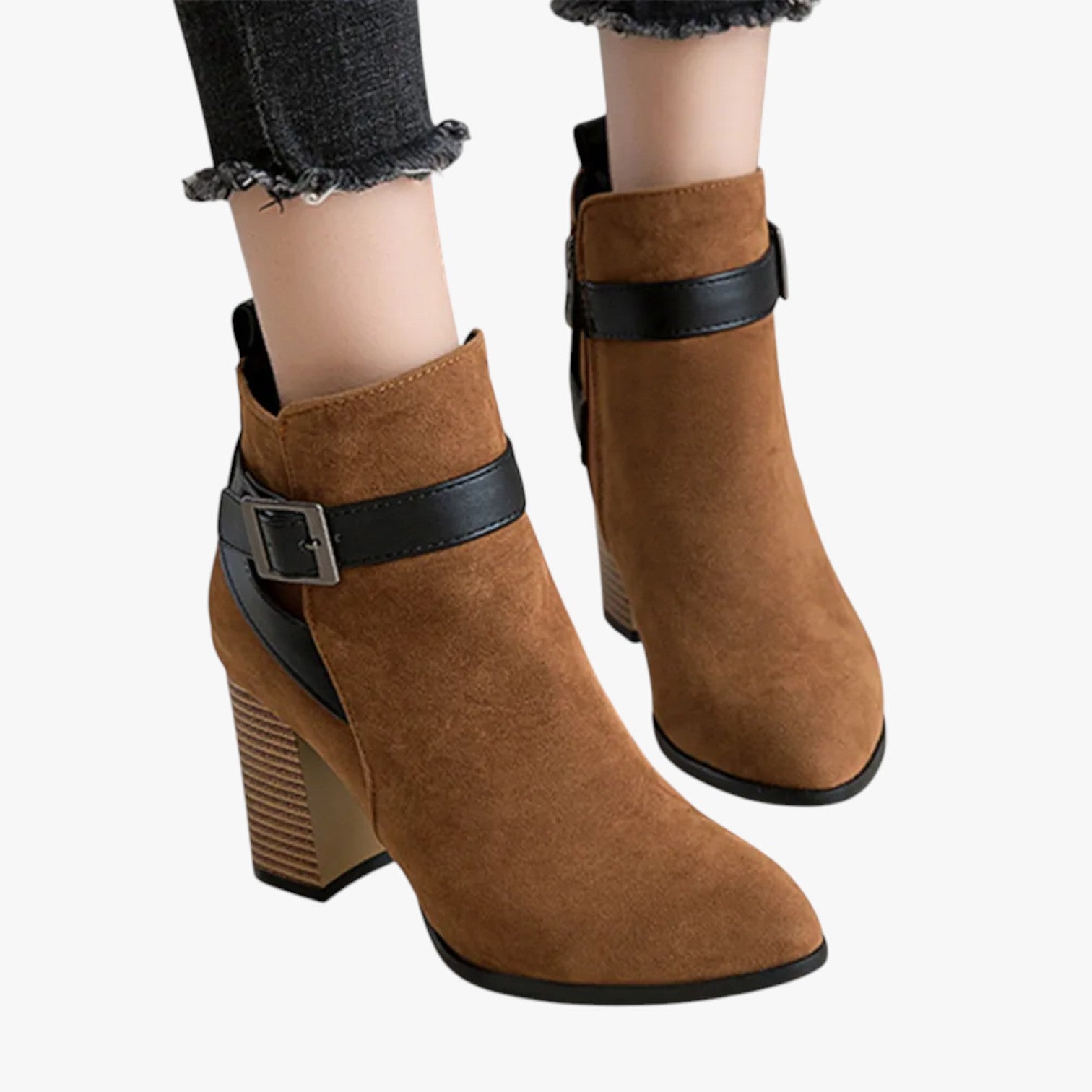 Eberta | Kvindelige høje støvler med spænde – Elegance og komfort til efteråret/vinteren - - Eberta | Kvindelige høje støvler med spænde – Elegance og komfort til efteråret/vinteren - €25 - {{ product_tags }