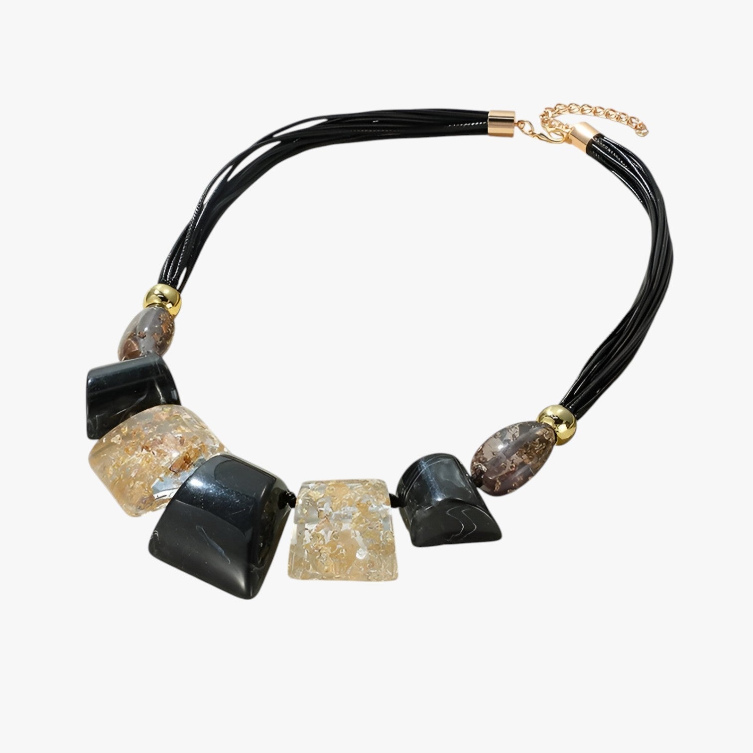 Jenna | Levende tykke perlekæde – et statement om farve og stil - Sort - women's fashion - {{ product_tags }