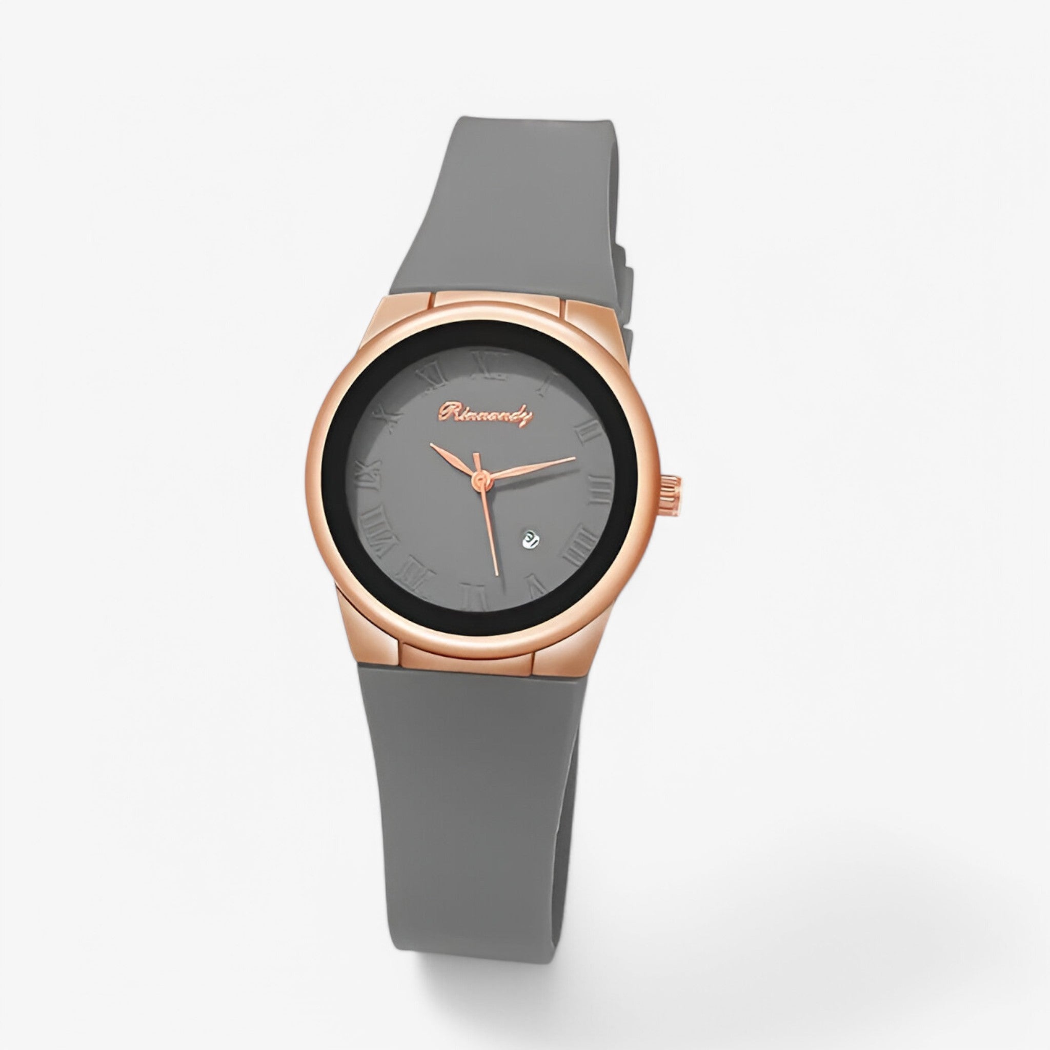 Sofia | Kvartsur med sporty silikoneremme - Grå - Sofia | Kvartsur med sporty silikoneremme- €25 - {{ product_tags }