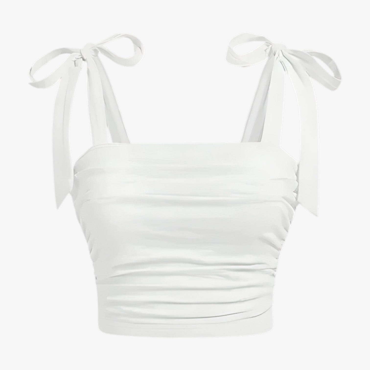 Talia | Rosa rygfri cami crop top - Hvid - Talia | Rosa rygfri cami crop top - €25 - {{ product_tags }
