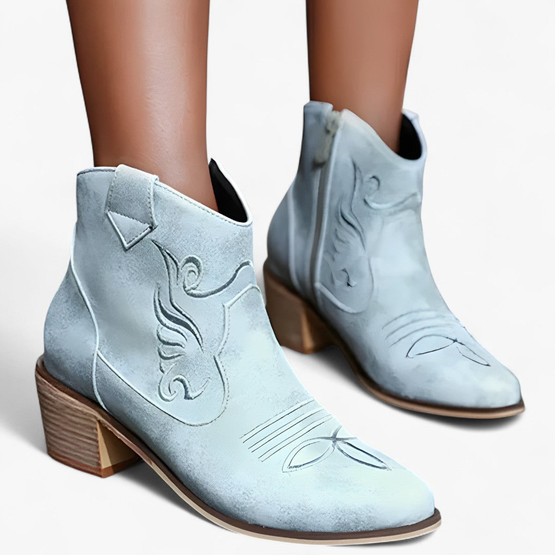 Isabel | Vintercowboy-støvler med spids til de kolde sæsoner - - Isabel | Vintercowboy-støvler med spids til de kolde sæsoner - €25 - {{ product_tags }