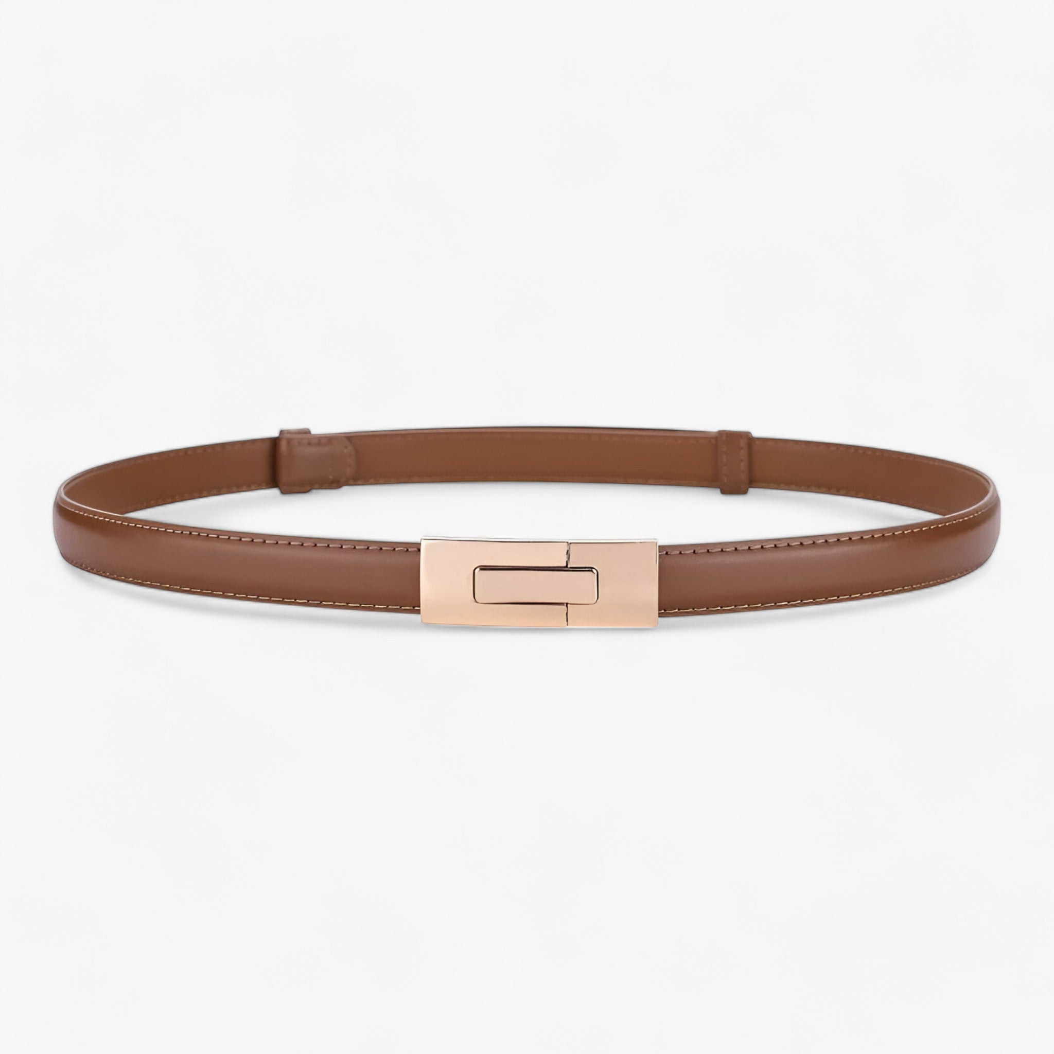 Clara | Smal bælte - Tidløst og trendy - Mørkebrun 97cm - women's fashion - {{ product_tags }