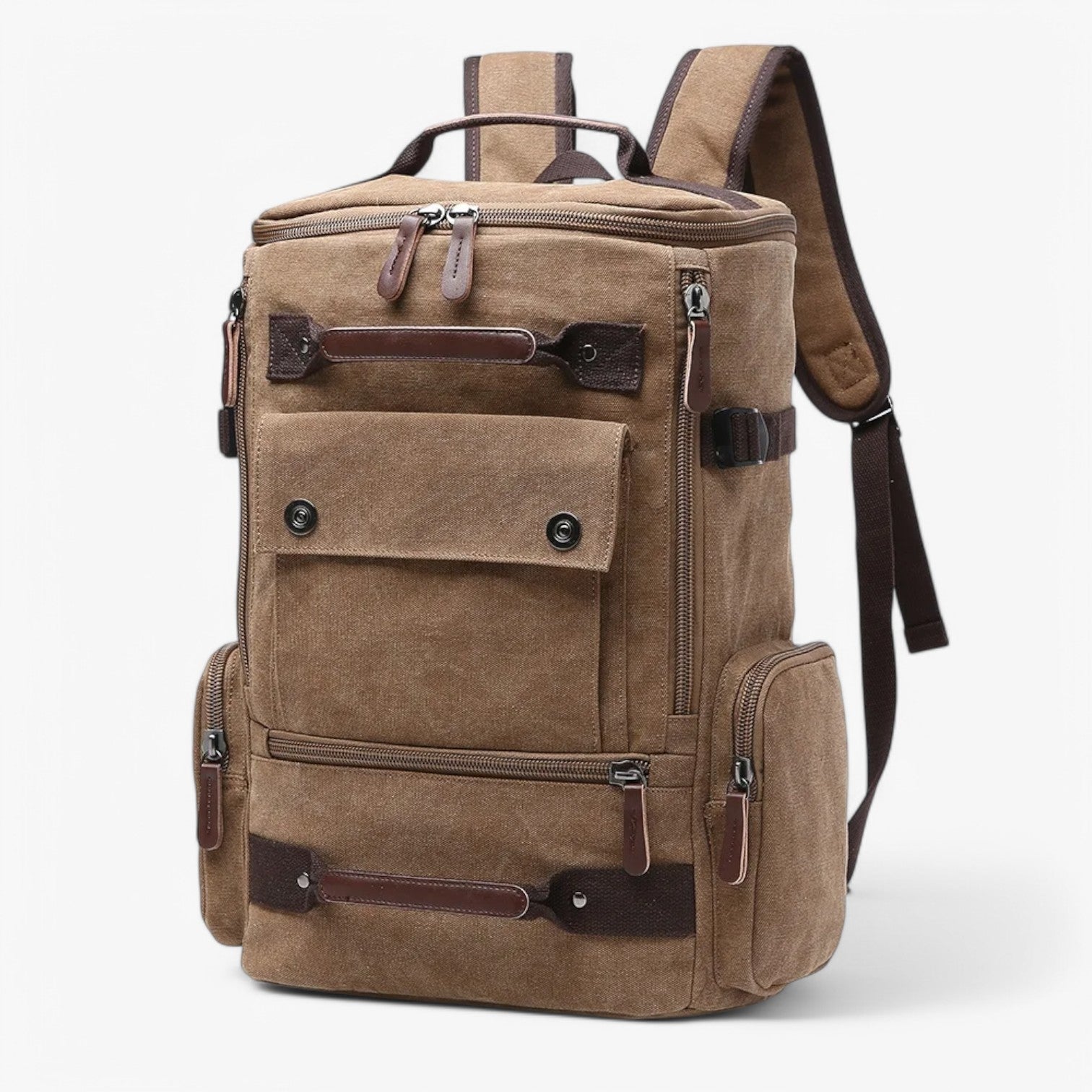 Enrique | Rumlig Vintage Læder Rygsæk med Laptoplomme - - bags - {{ product_tags }