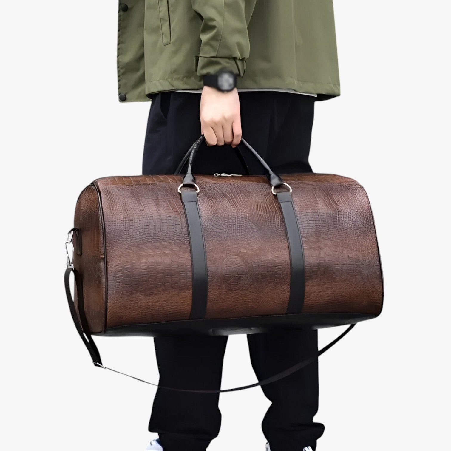 Archie | Robust og rummelig læder rejsetaske - - bags - {{ product_tags }