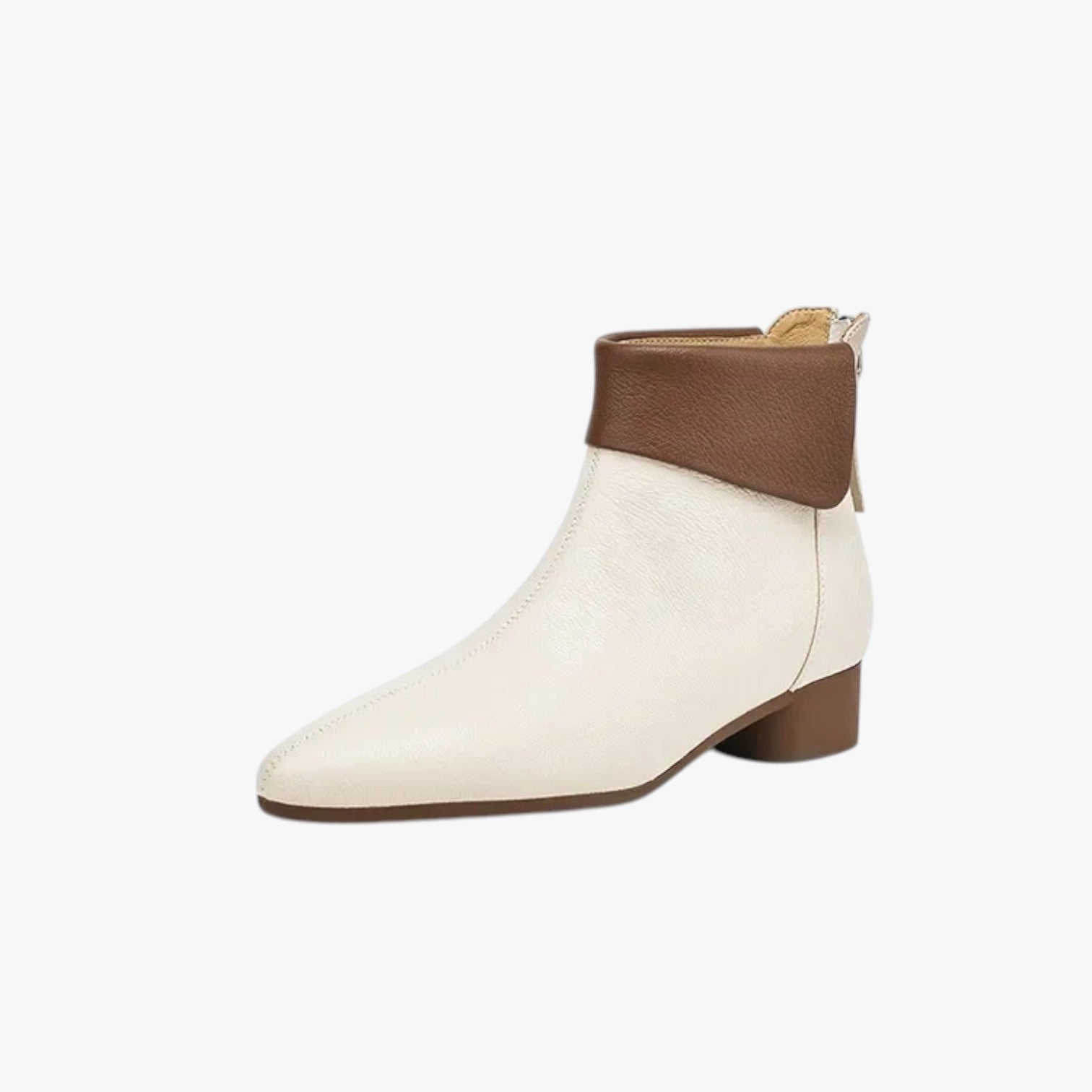 Amelia | Retro læderstøvler: komfort og stil til efteråret - Beige - Amelia | Retro læderstøvler: komfort og stil til efteråret - €25 - {{ product_tags }