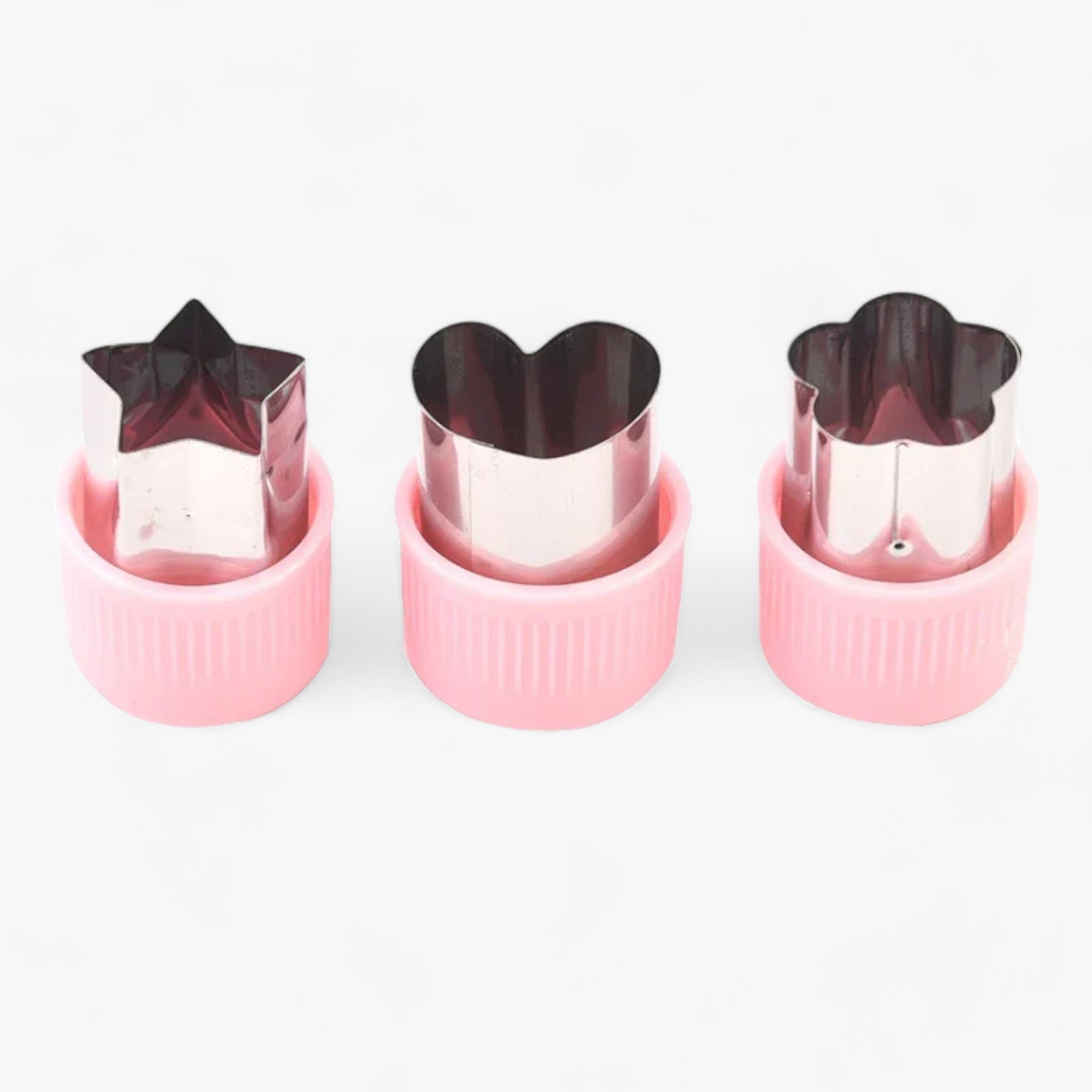 Olivia | Stjerne- og hjerteudstikker-sæt - Sjov frugt- og grøntsagsforberedelse - Rosa - house & garden - {{ product_tags }