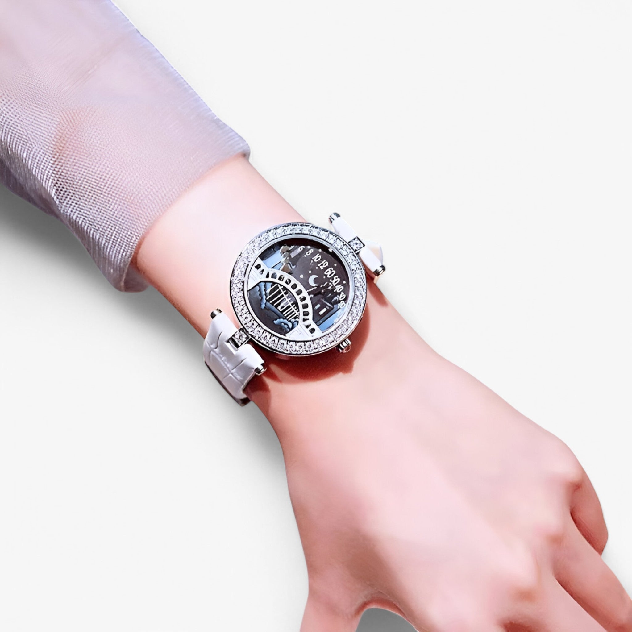 Deborah | Elegant og letvægts dameur med kunstnerisk urskive - - watches - {{ product_tags }