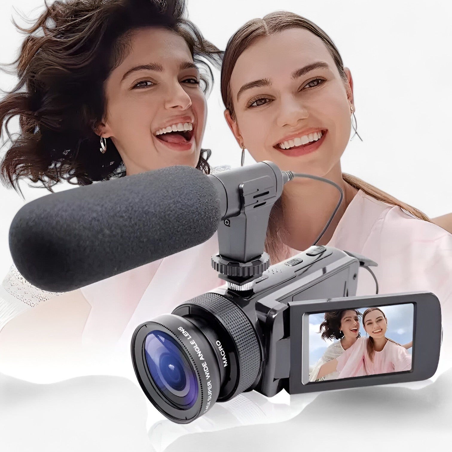 Florian | HD videokamera med mikrofon til vlogs - - Florian | HD videokamera med mikrofon til vlogs- €25 - {{ product_tags }
