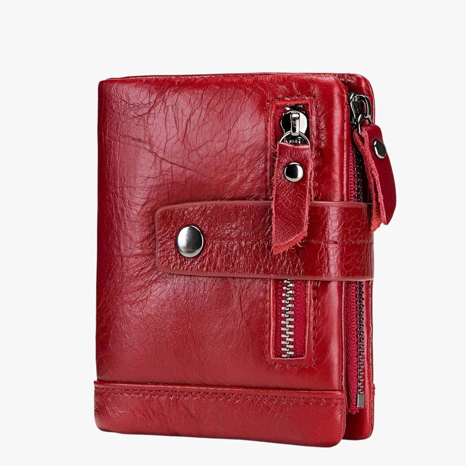 Yesenia | Luksus læder damepung - Stilfuld, kompakt og praktisk - Rød - bags - {{ product_tags }