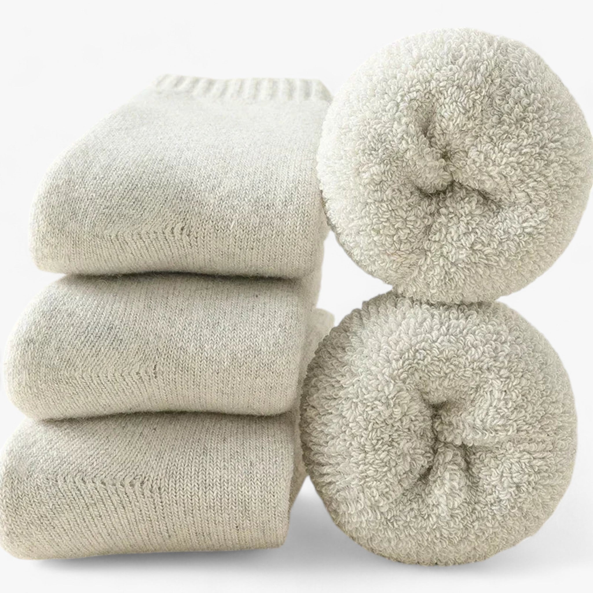 Jean | Thermowool sokker - Komfortable og alsidige - Blandet grå - winter - {{ product_tags }