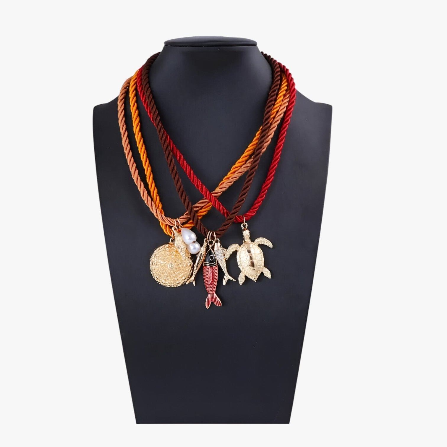 Rose | ZAA Talisman dyreanhæng med sommerligt tilpasset snor - - other - {{ product_tags }