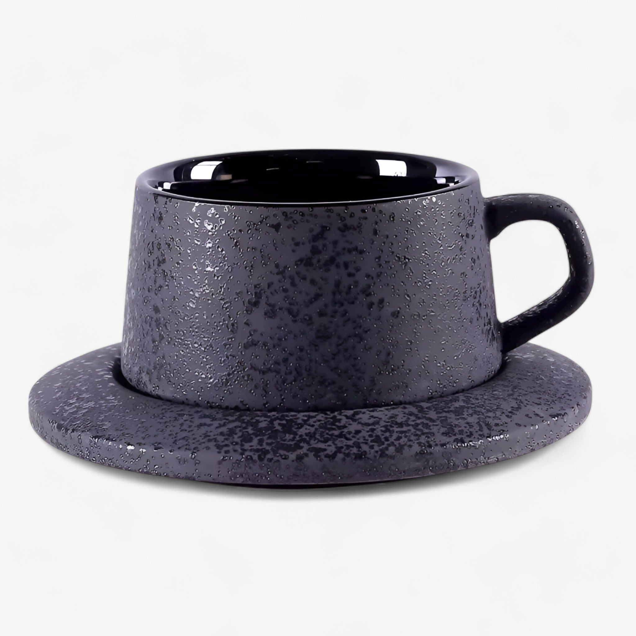 Luna | Luksuriøs Frosted Keramisk Koffiesæt med Tallerken og Ske - 1 kop og 1 skål 260ml - house & garden - {{ product_tags }