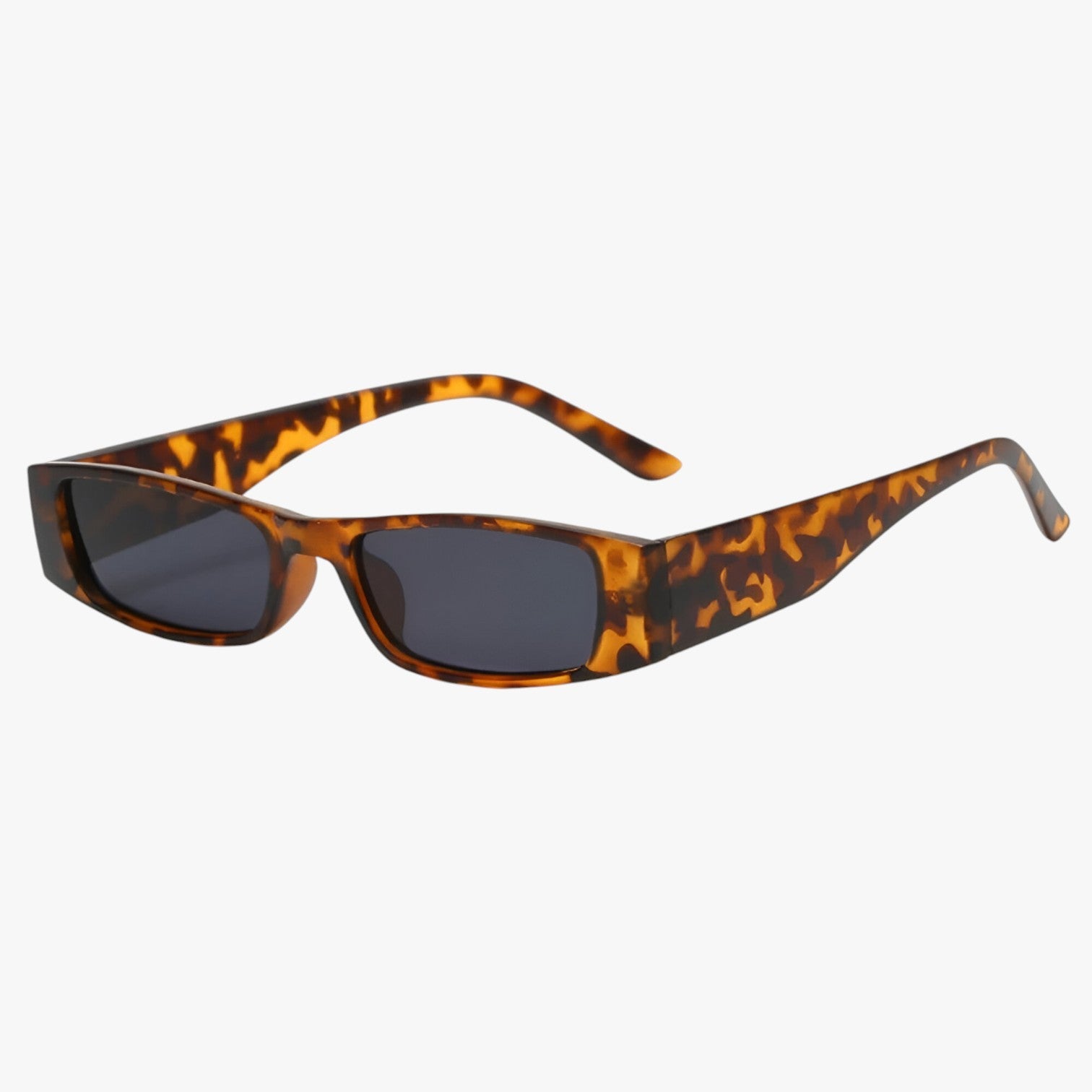 Lenora | Retro Slank Cat-Eye Solbriller – Modig Stil, UV-beskyttelse - Matte leopard - women's fashion - {{ product_tags }