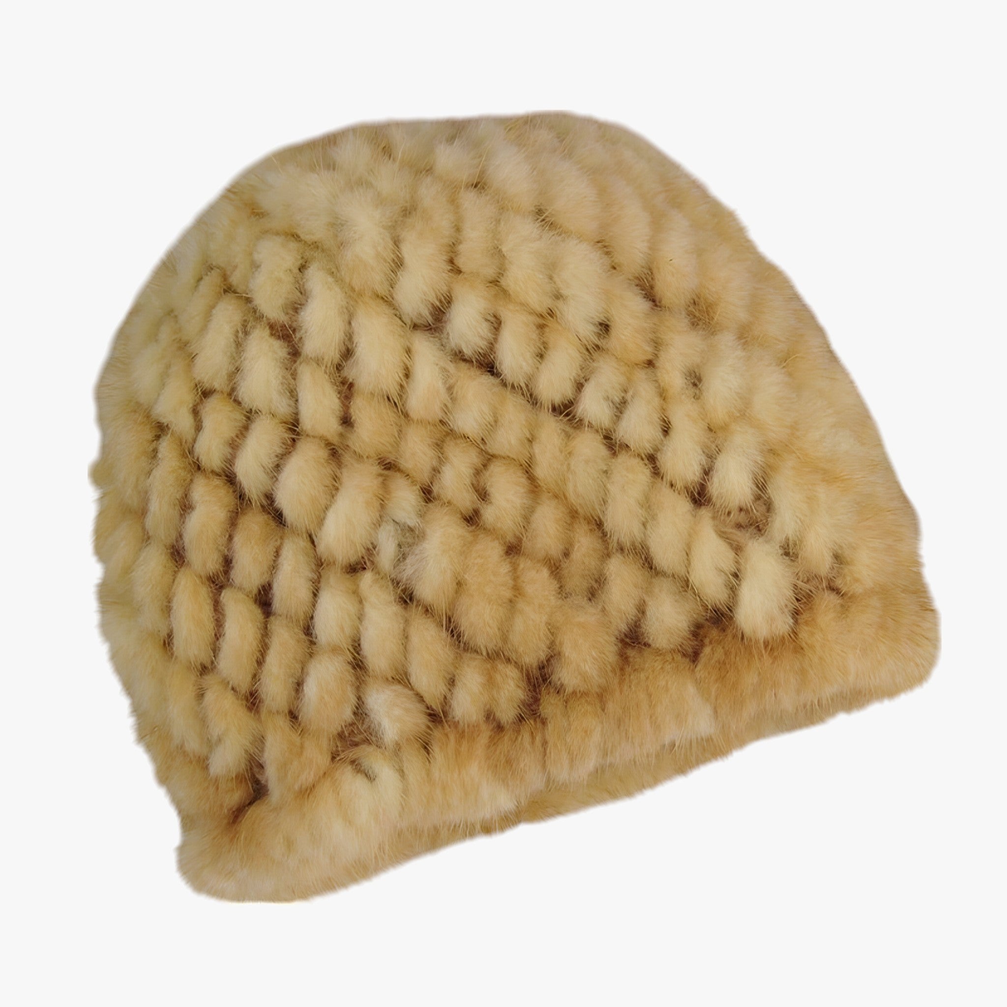 Celeste | Luxe Mink Pels Hat - Vinterens Varme & Elegance - gul God elasticitet - winter - {{ product_tags }