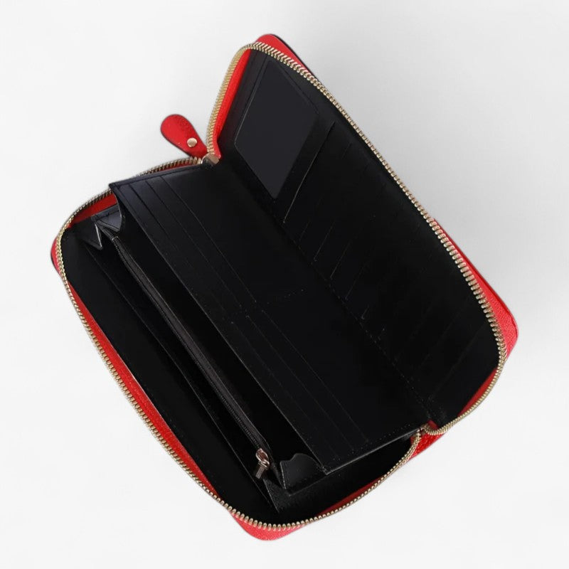 Caesy | Tre-farvet luksus læderpung – RFID-beskyttelse og rummelig - - bags - {{ product_tags }