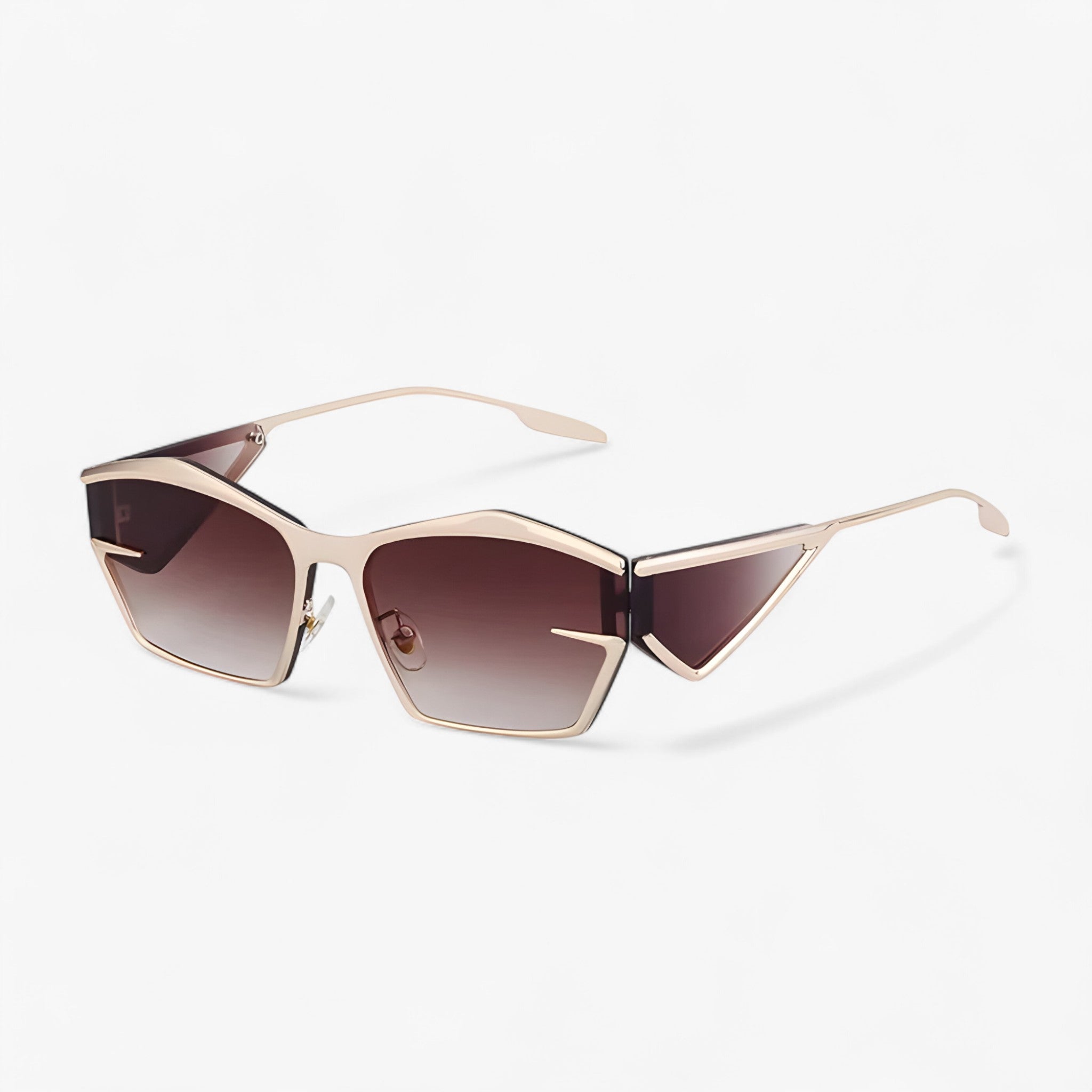 Zane | Y2K metal punk solbrille til udendørsbrug - GuldTe - men's fashion - {{ product_tags }