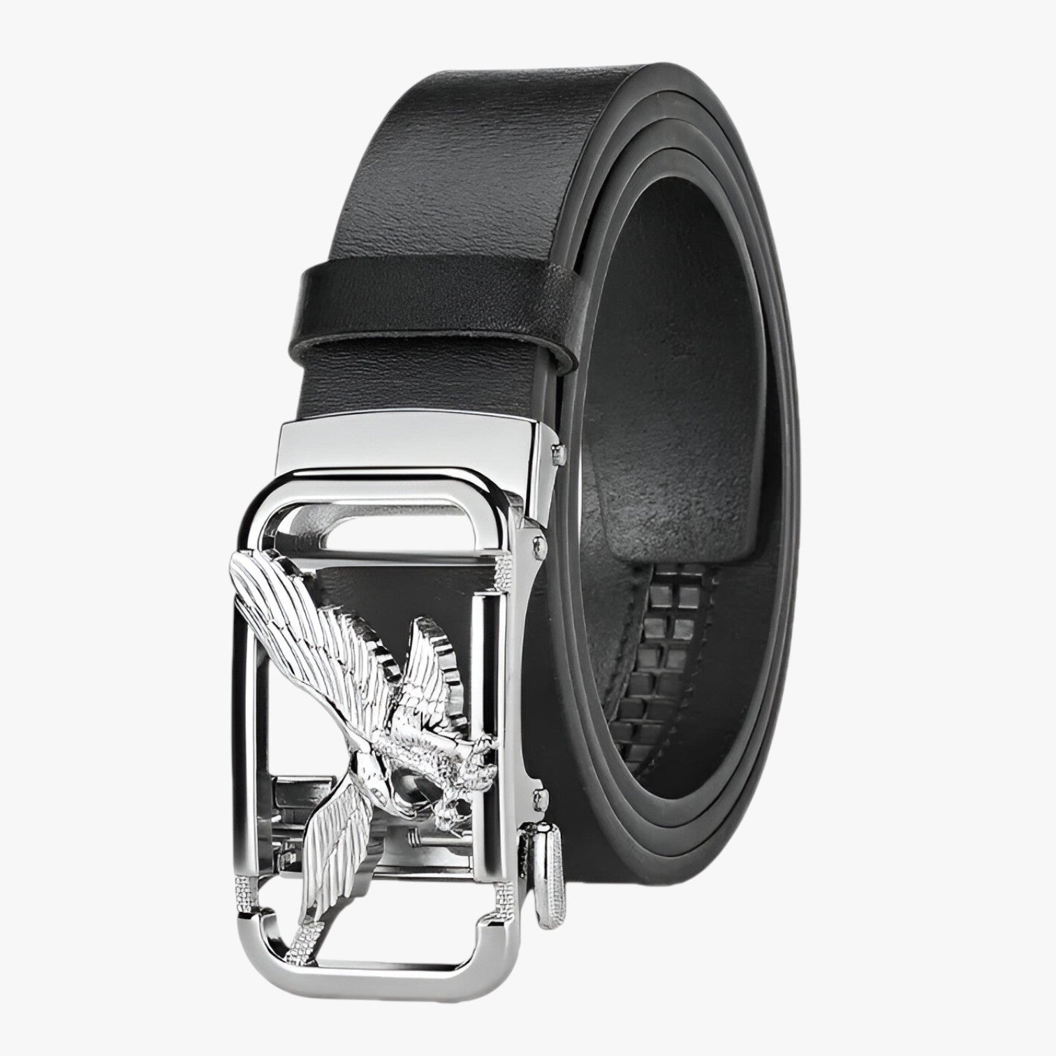 Atlas | Stile Fiero Bælte i Ægte Læder med Ørnespænde - sølv - men's fashion - {{ product_tags }
