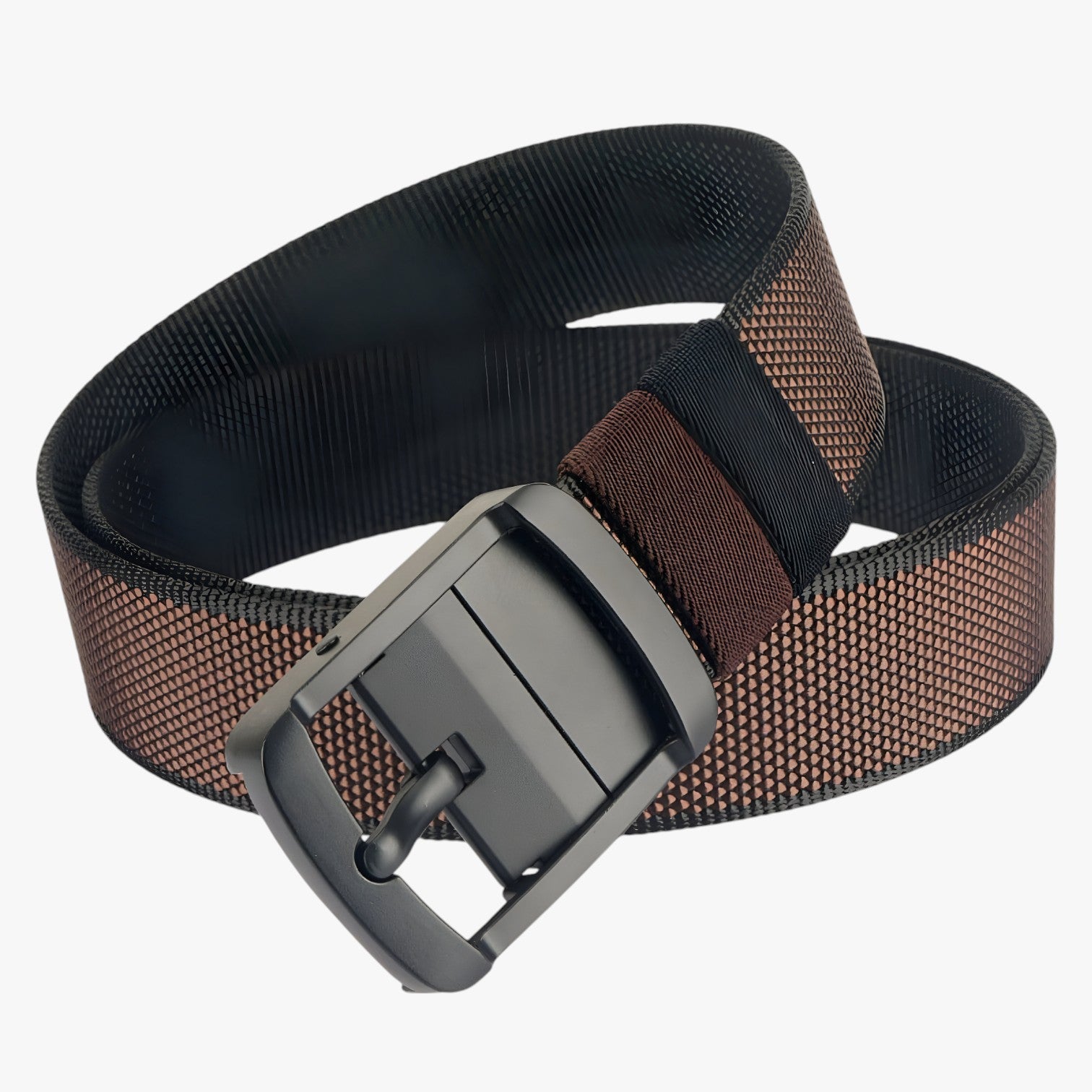 Diether | Reversibel nylonskæring: 2 udseende i 1 til enhver stil - kaffe-sort 120cm - men's fashion - {{ product_tags }
