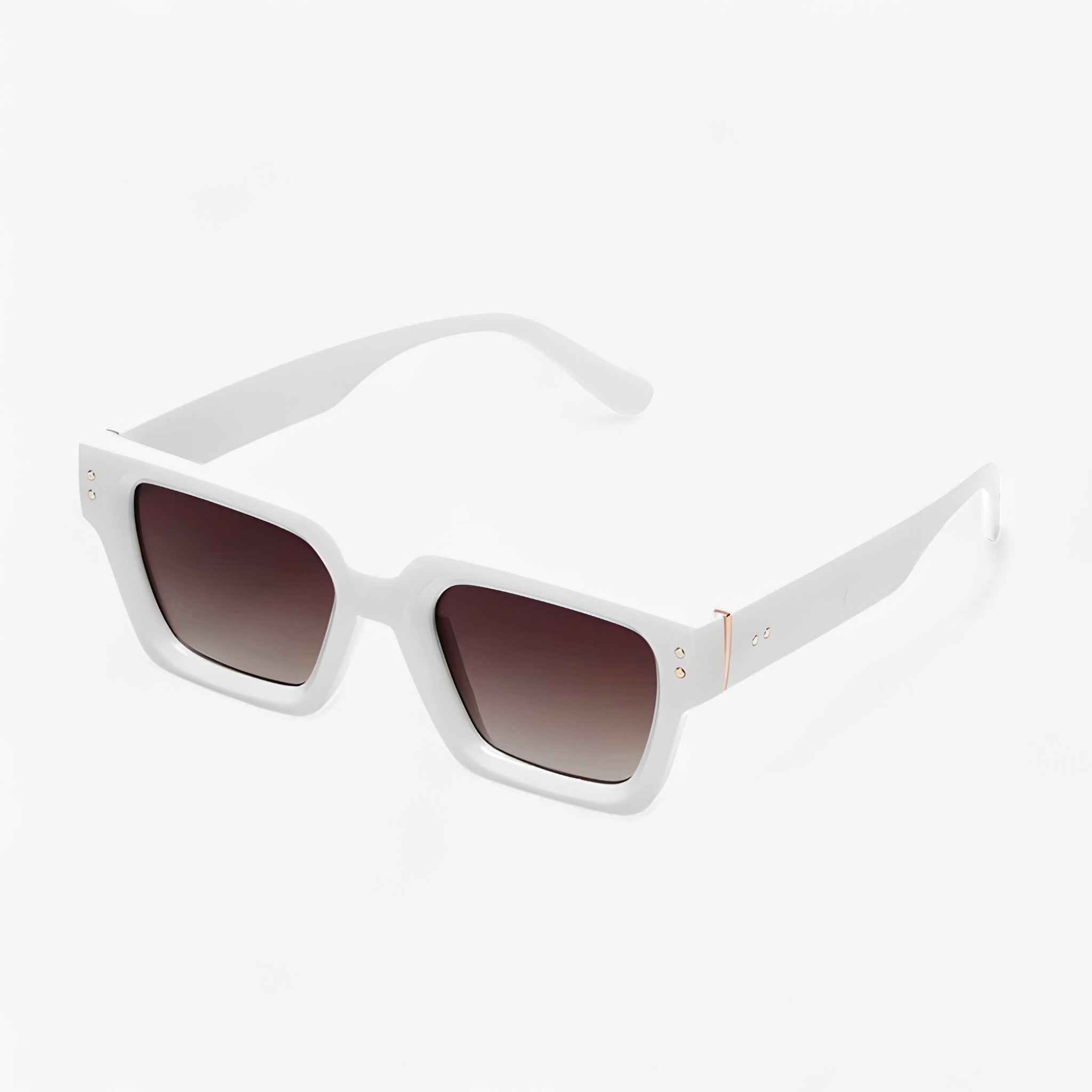 Alaric | Luksus unisex firkantede sorte solbriller - 1-hvid - Alaric | Luksus unisex firkantede sorte solbriller- €25 - {{ product_tags }