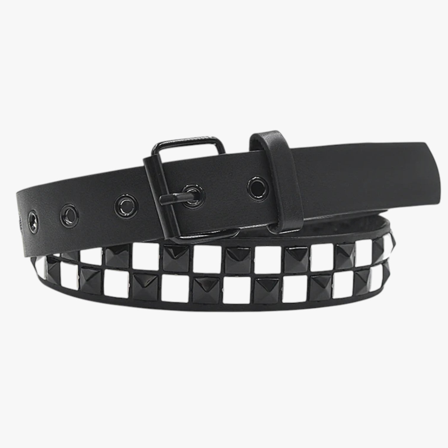 Blaire | Punk-bælte med nitter og strækbar pasform - hvid - Blaire | Punk-bælte med nitter og strækbar pasform - €25 - {{ product_tags }