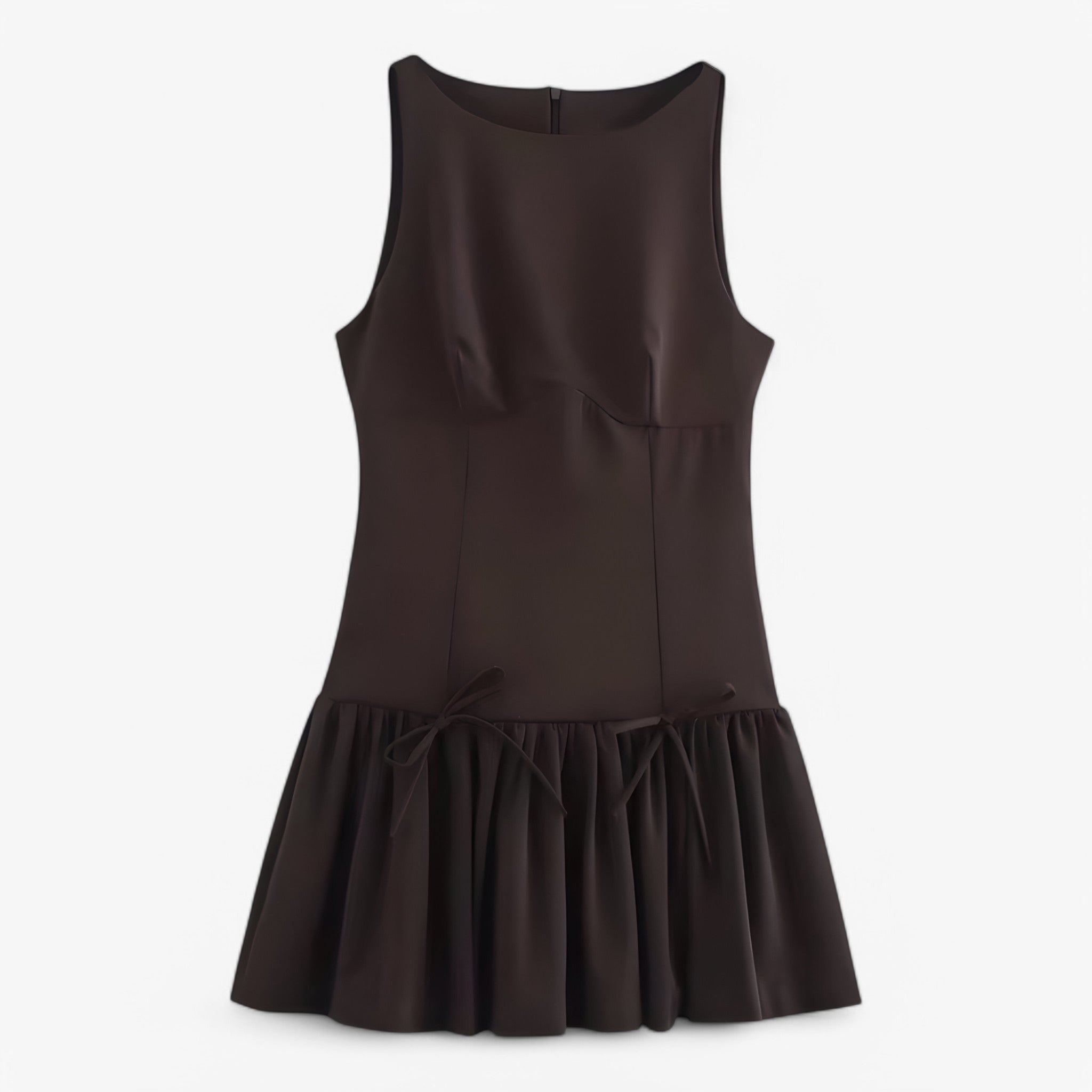 Dahlia | Mini kjole - Elegant og moderigtig - Brun - women's fashion - {{ product_tags }