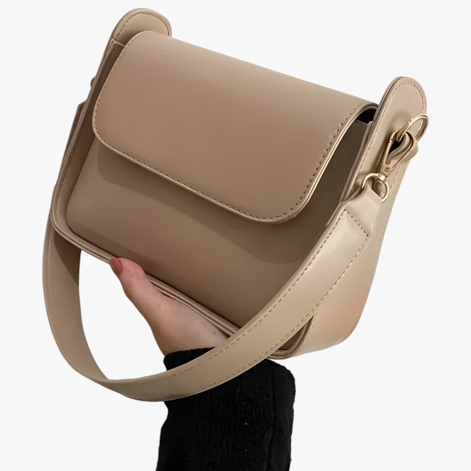 Quinn | Mini Skuldertaske i PU-læder 2024 - Khaki - Quinn | Mini Skuldertaske i PU-læder 2024 - €25 - {{ product_tags }