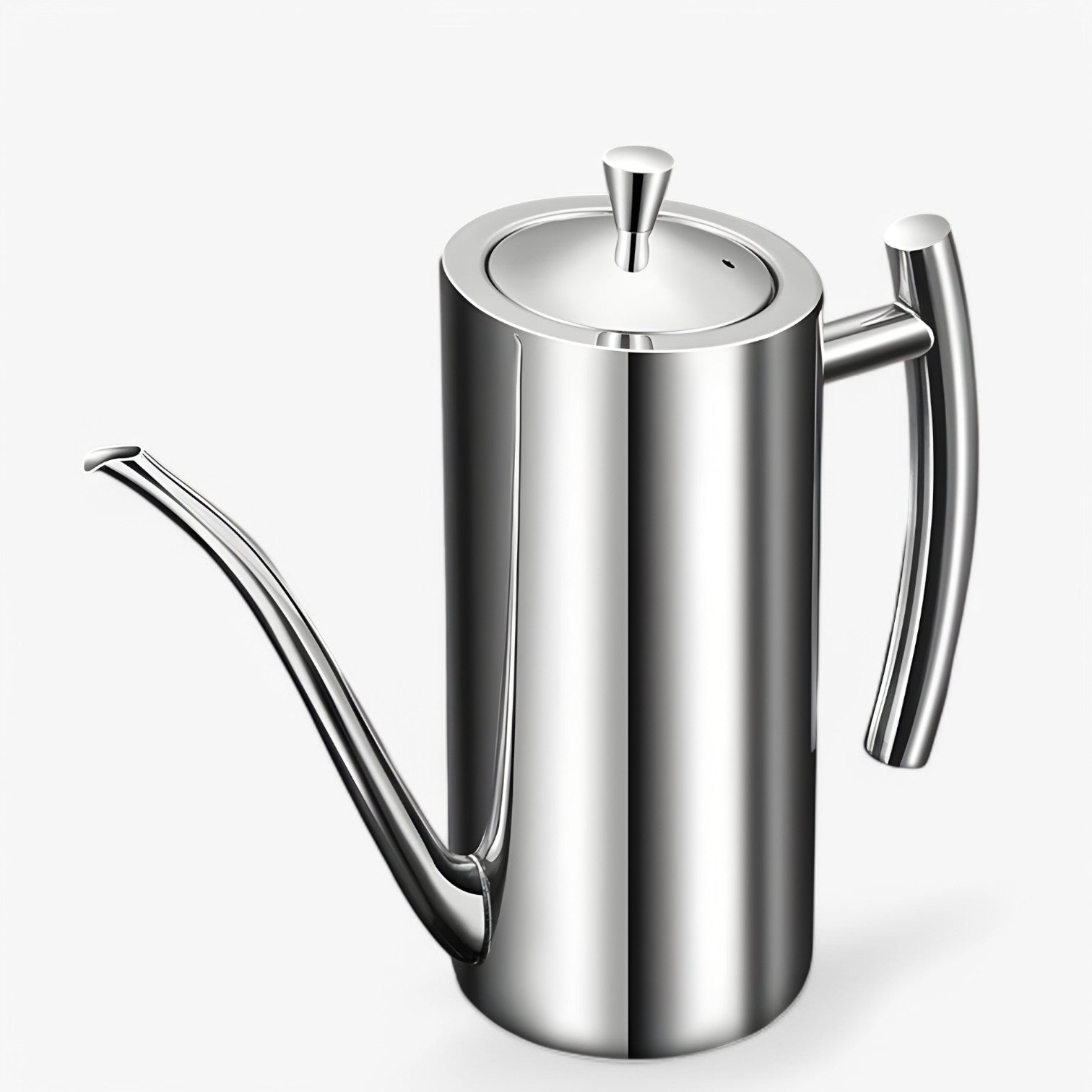 Jakov | RVS Oliepot – Dryppfri & Støvfrit Opbevaring - Sølv 1000ML - house & garden - {{ product_tags }