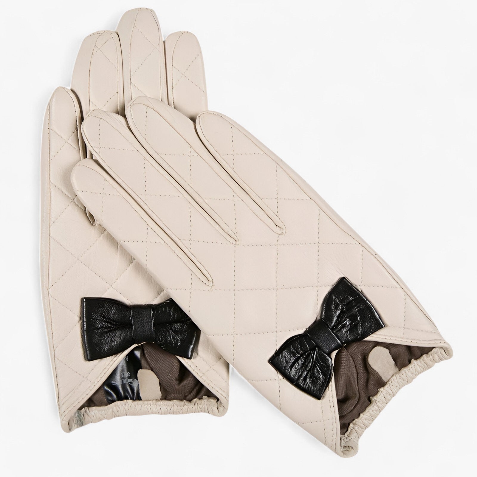 Liza | Chic & Varm Læderhandsker - Touchscreen & Komfort - Beige - winter - {{ product_tags }